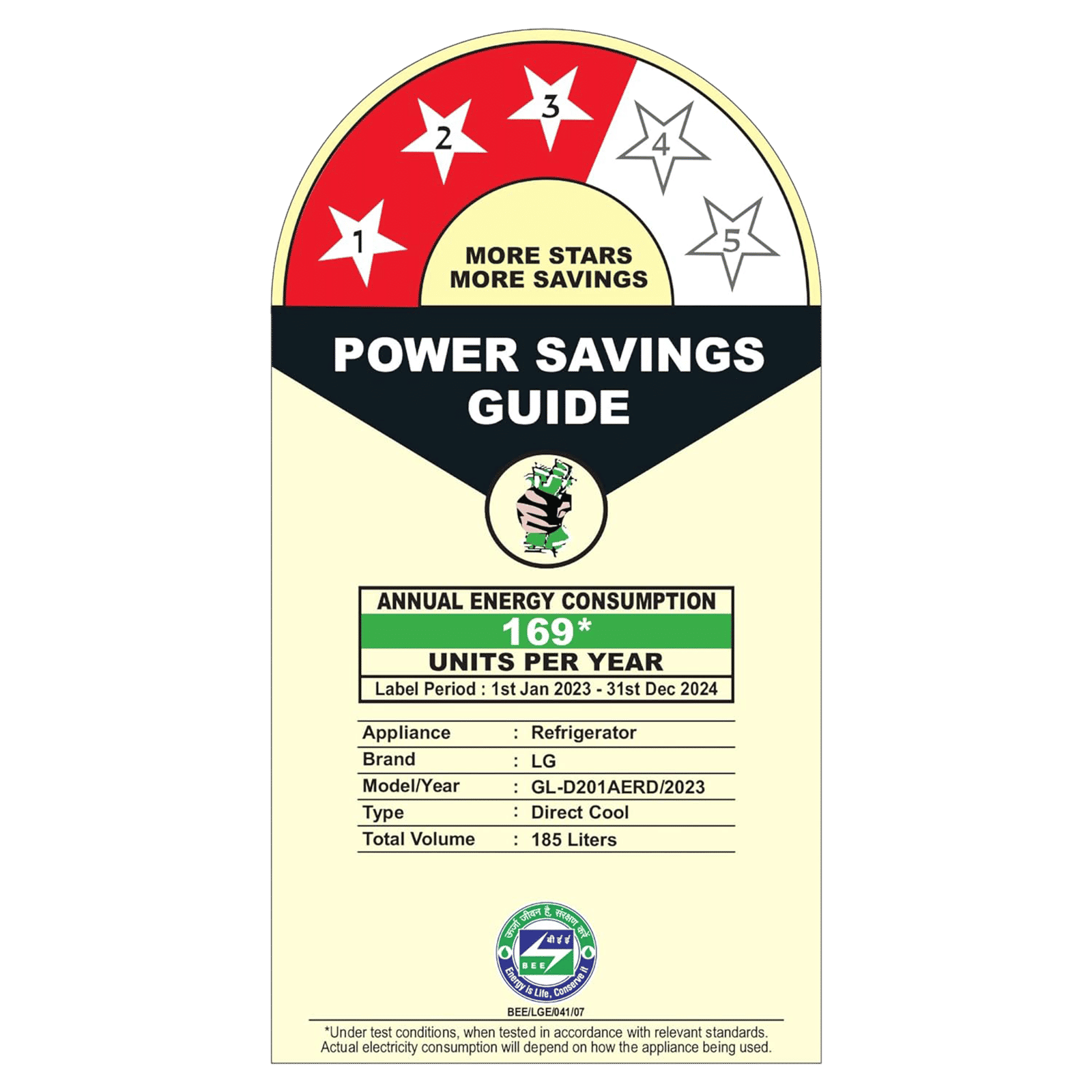 LG 190 Litres 3 Star Direct Cool Single Door Refrigerator with Stabilizer Free Operation (GL-D201AERD.BERZEB, Ebony Regal)_9