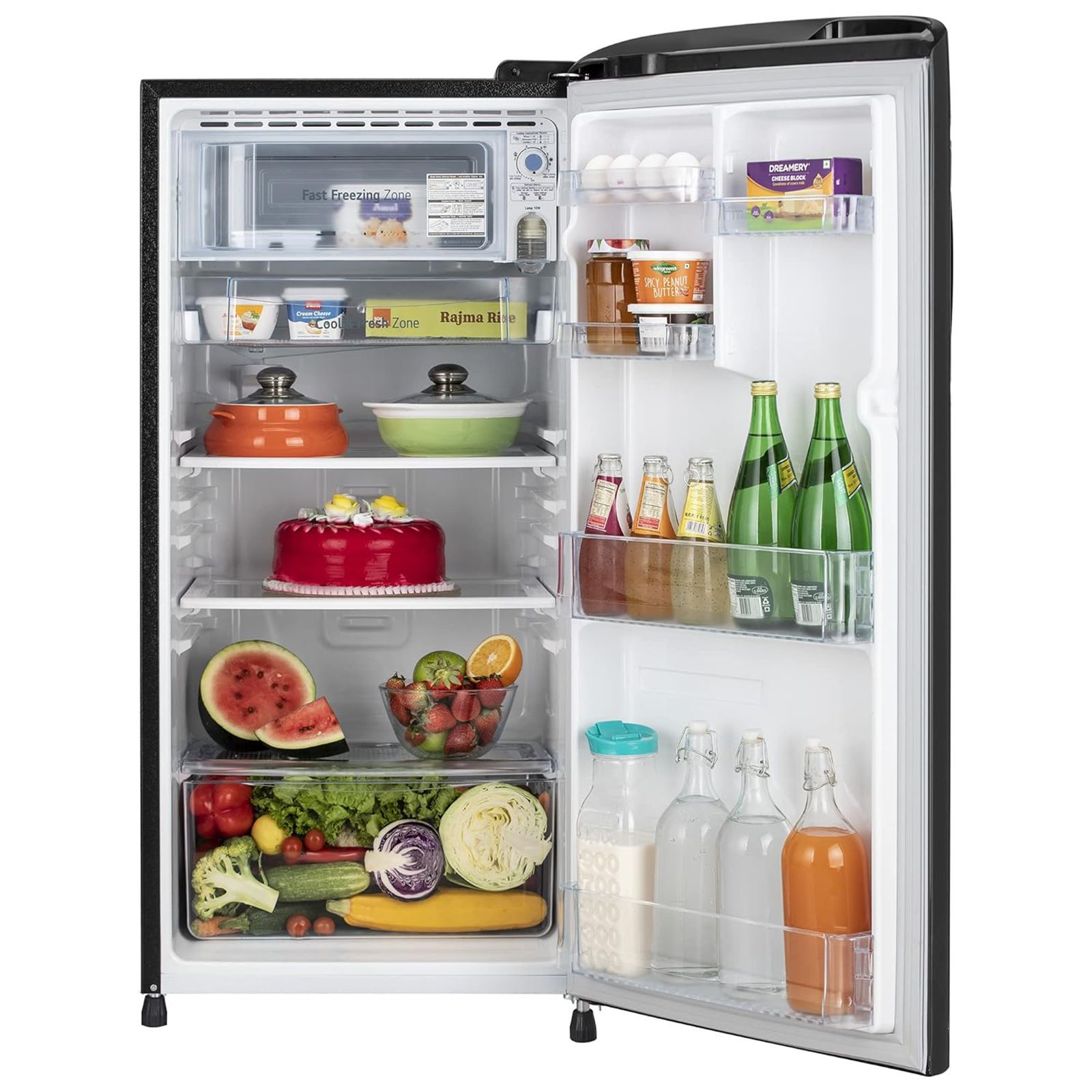 LG 190 Litres 3 Star Direct Cool Single Door Refrigerator with Multi Air Flow System (GL-B201AERD.BERZEB, Ebony Regal)_10