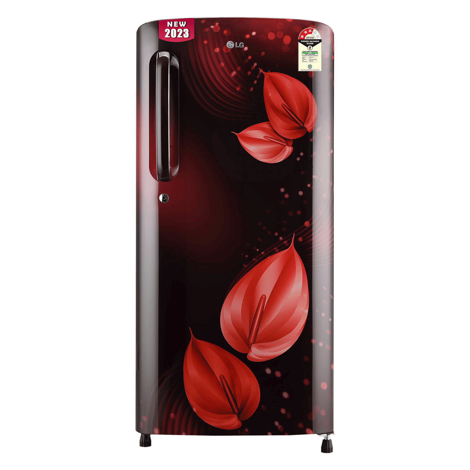 LG 185 Litres 3 Star Direct Cool Single Door Refrigerator with Stabilizer Free Operation (GL-B201ASVD.BSVZEB, Scarlet Victoria) LG 185 Litres 3 Star Direct Cool Single Door Refrigerator with Stabilizer Free Operation (GL-B201ASVD.BSVZEB, Scarlet Victoria)_1