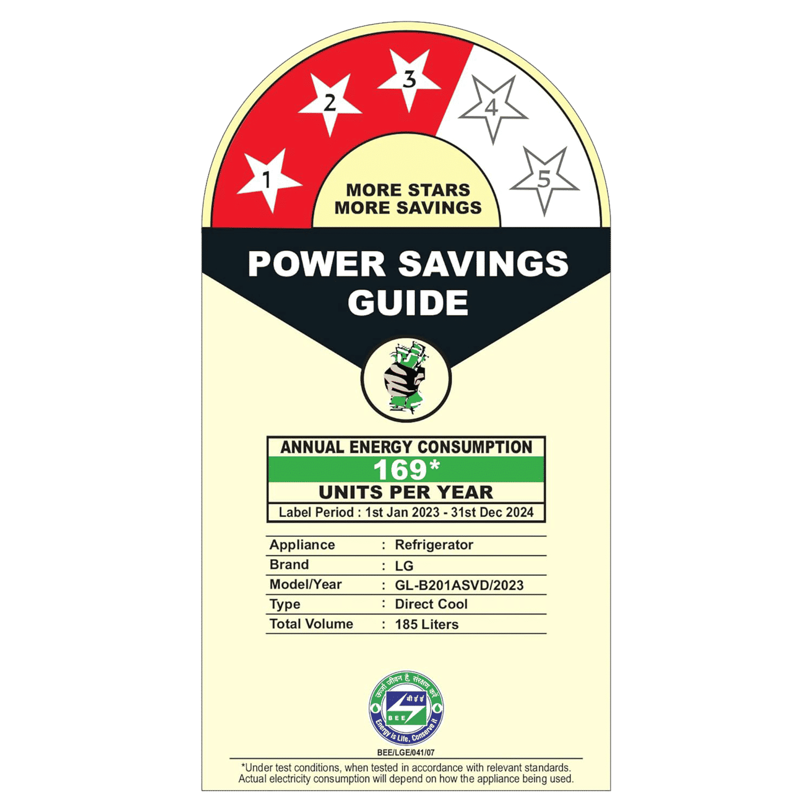 LG 185 Litres 3 Star Direct Cool Single Door Refrigerator with Stabilizer Free Operation (GL-B201ASVD.BSVZEB, Scarlet Victoria) LG 185 Litres 3 Star Direct Cool Single Door Refrigerator with Stabilizer Free Operation (GL-B201ASVD.BSVZEB, Scarlet Victoria)_8