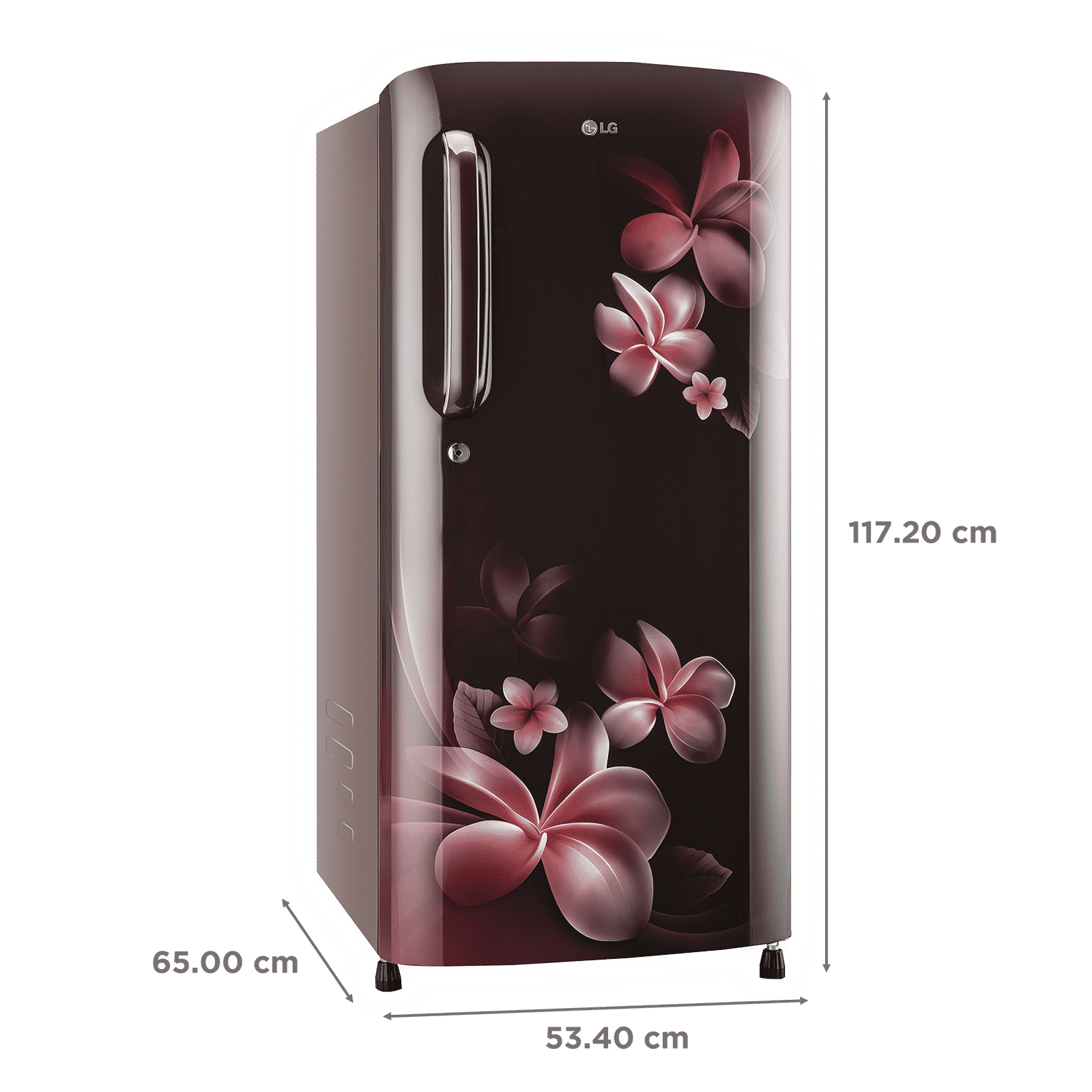 LG 190 Litres 3 Star Direct Cool Single Door Refrigerator with Stabilizer Free Operation (GL-B201ASPD.ASPZEB, Scarlet Plumeria)_3