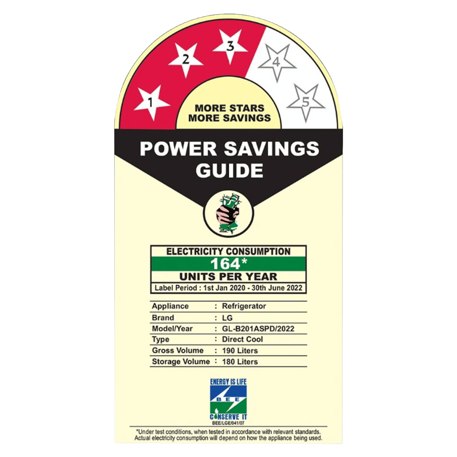 LG 190 Litres 3 Star Direct Cool Single Door Refrigerator with Stabilizer Free Operation (GL-B201ASPD.ASPZEB, Scarlet Plumeria)_8