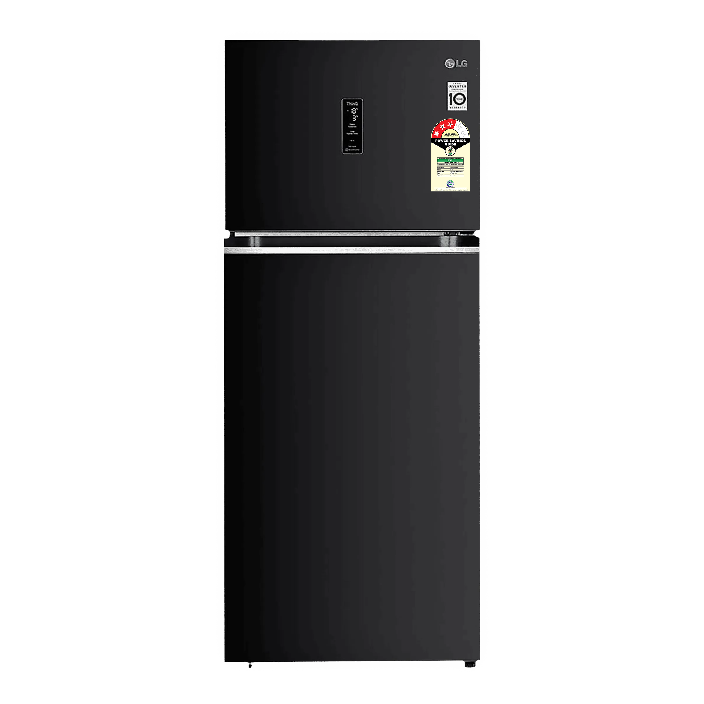 LG 398 Litres 3 Star Frost Free Double Door Smart Wi-Fi Enabled Convertible Refrigerator with Fresh O Zone (GL-T422VESX.DESZEB, Ebony Sheen) LG 398 Litres 3 Star Frost Free Double Door Smart Wi-Fi Enabled Convertible Refrigerator with Fresh O Zone (GL-T422VESX.DESZEB, Ebony Sheen)_1