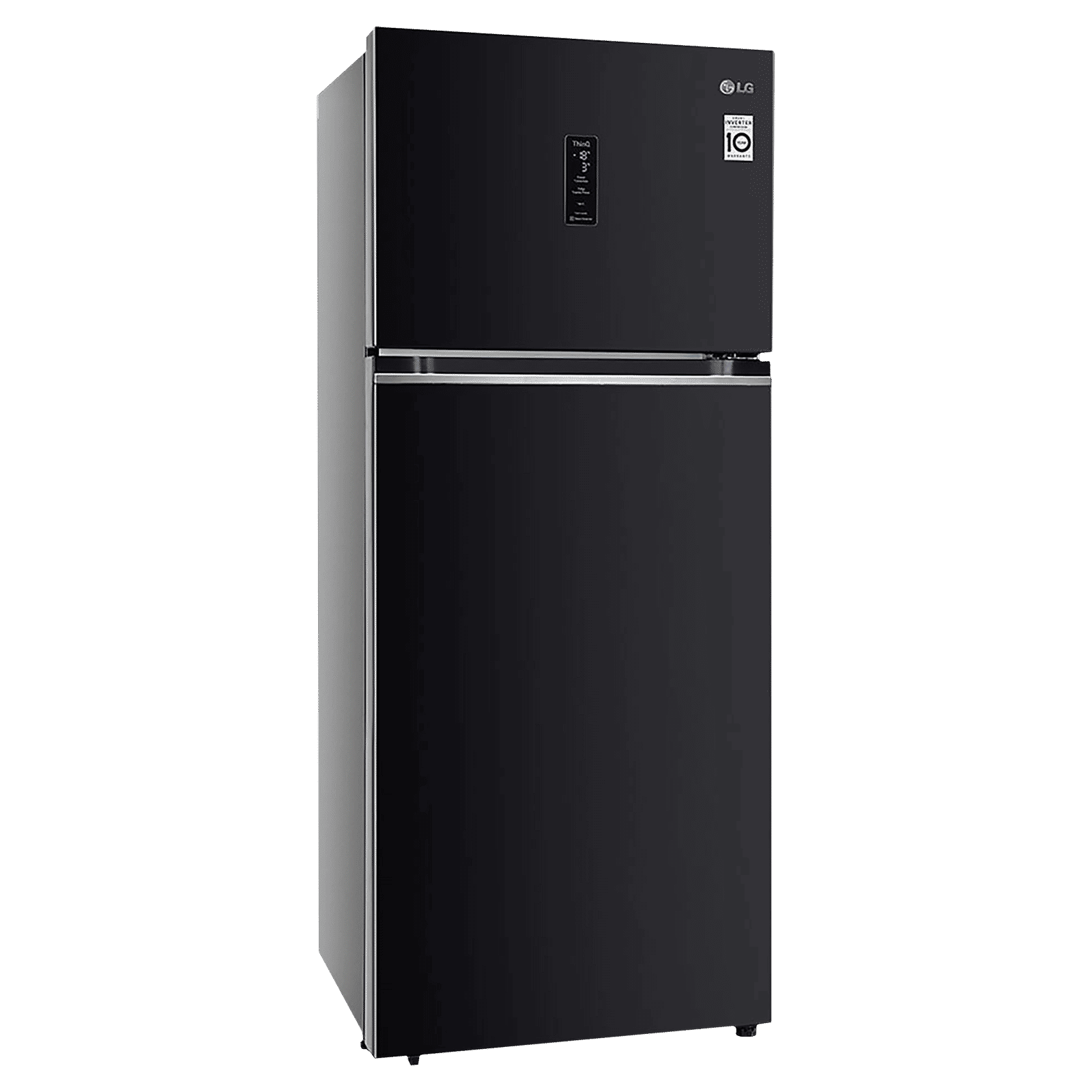 LG 398 Litres 3 Star Frost Free Double Door Smart Wi-Fi Enabled Convertible Refrigerator with Fresh O Zone (GL-T422VESX.DESZEB, Ebony Sheen)_18