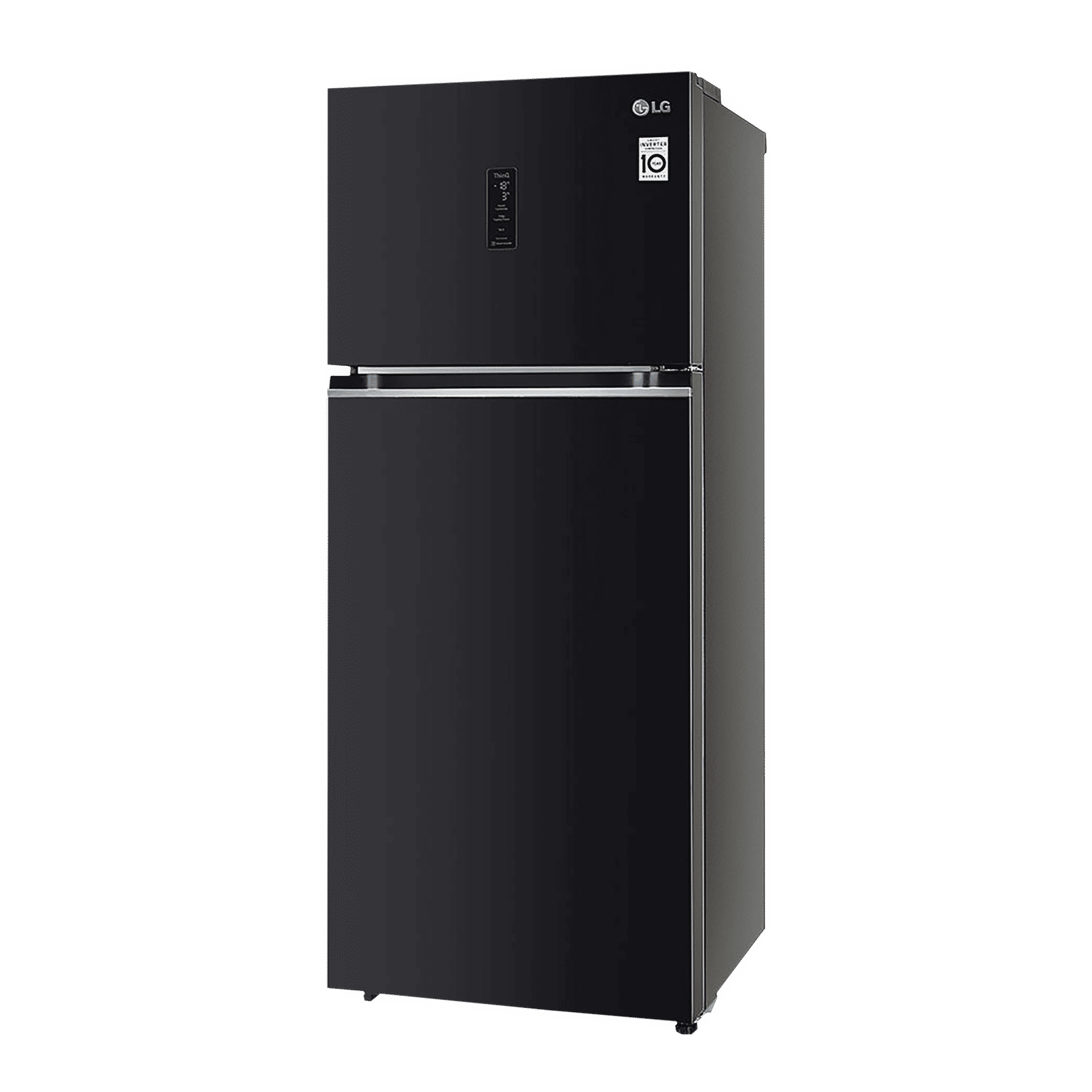 LG 398 Litres 3 Star Frost Free Double Door Smart Wi-Fi Enabled Convertible Refrigerator with Fresh O Zone (GL-T422VESX.DESZEB, Ebony Sheen)_4