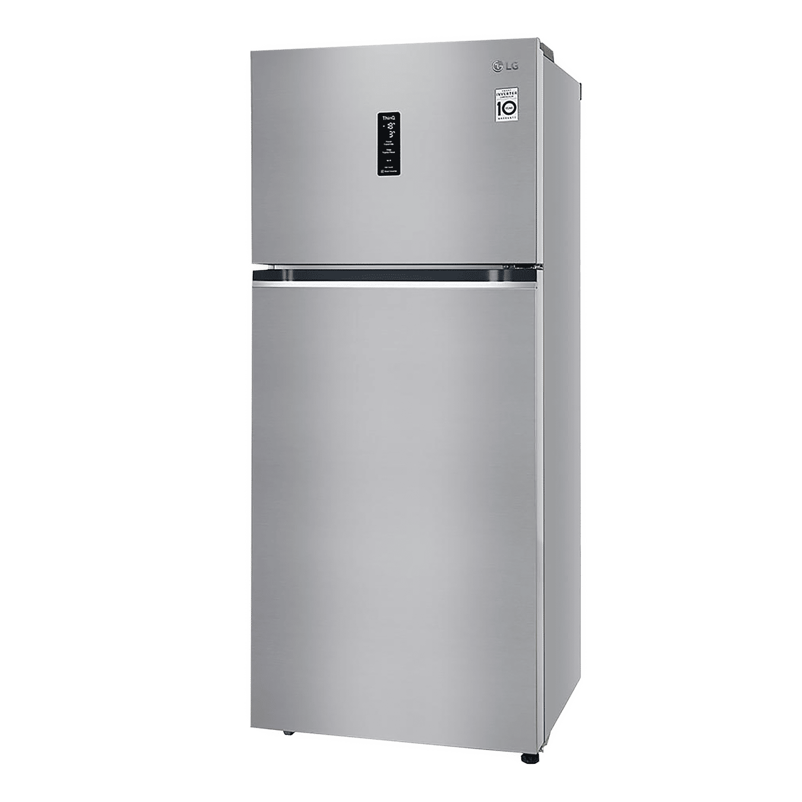 LG 398 Litres 3 Star Frost Free Double Door Smart Wi-Fi Enabled Refrigerator with Fresh O Zone (GL-T422VPZX.DPZZEB, Shiny Steel)_4