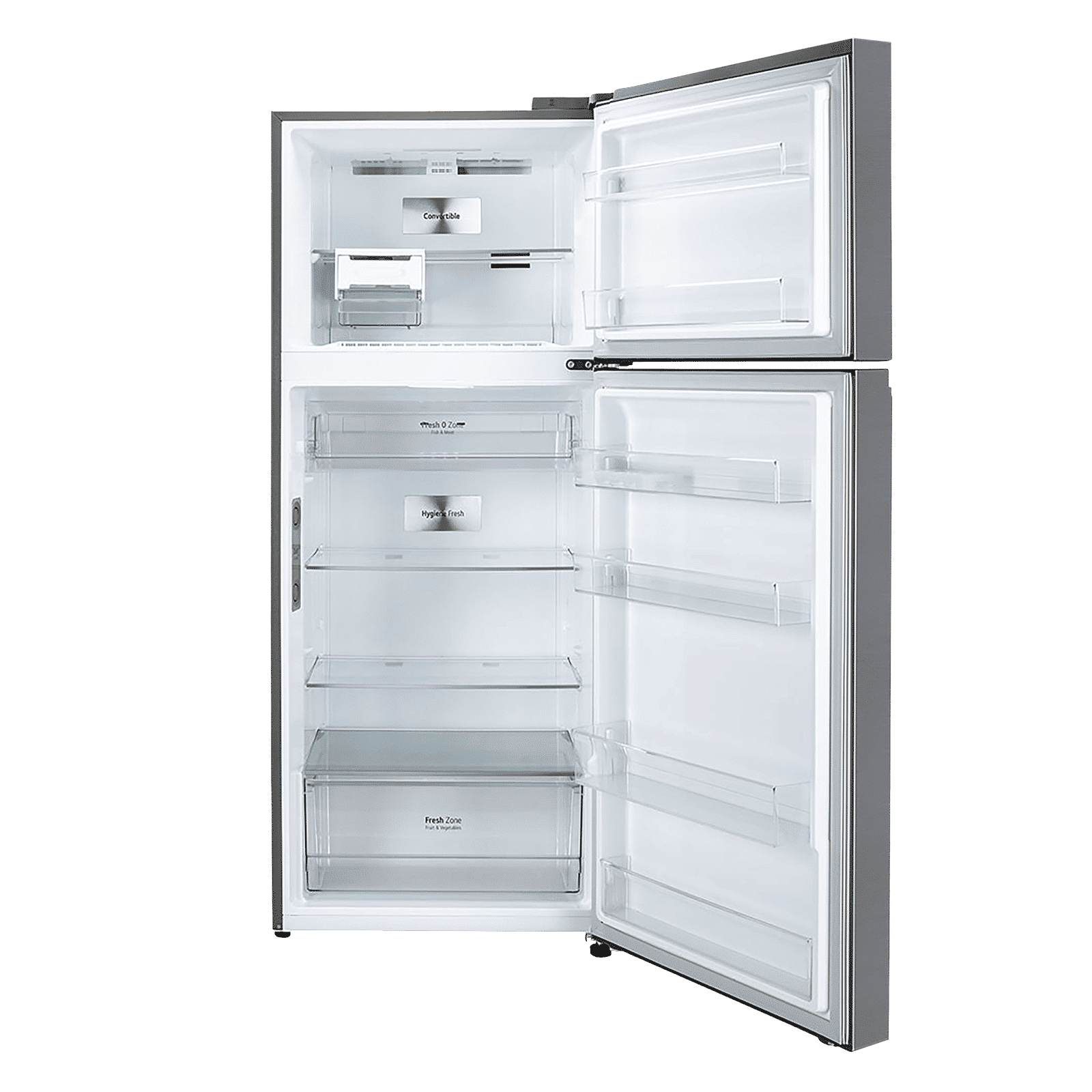 LG 398 Litres 3 Star Frost Free Double Door Smart Wi-Fi Enabled Refrigerator with Fresh O Zone (GL-T422VPZX.DPZZEB, Shiny Steel)_6