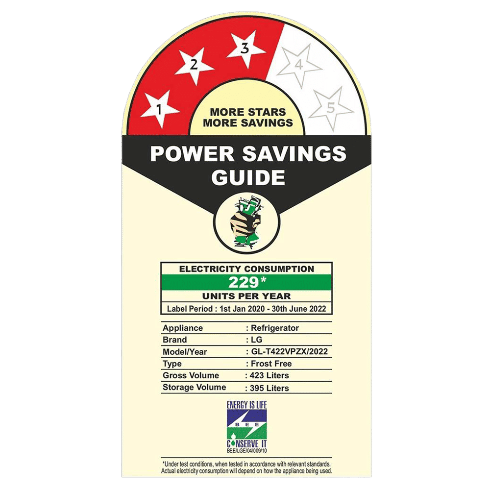 LG 398 Litres 3 Star Frost Free Double Door Smart Wi-Fi Enabled Refrigerator with Fresh O Zone (GL-T422VPZX.DPZZEB, Shiny Steel)_9