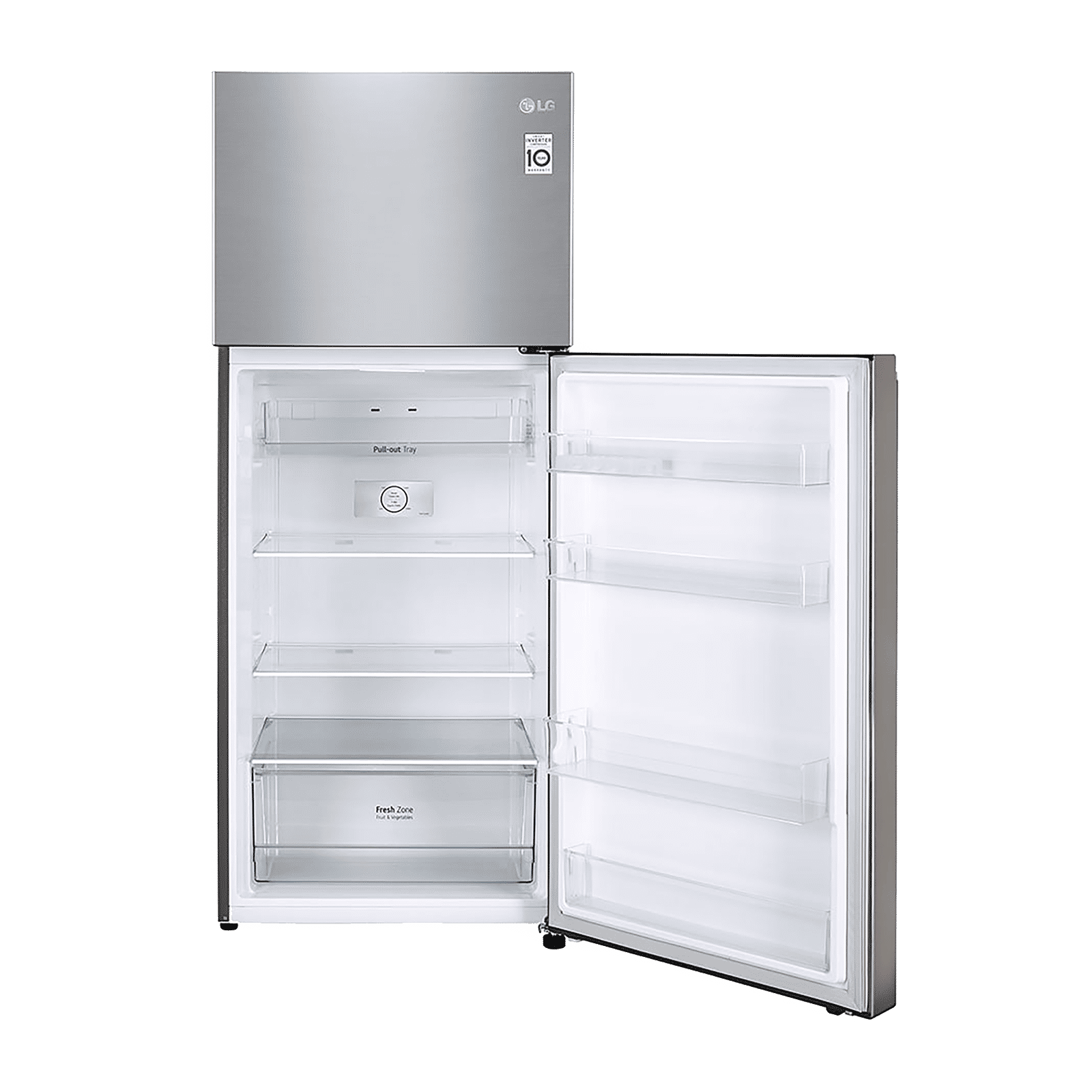 LG 398 Litres 2 Star Frost Free Double Door Convertible Refrigerator with Smart Diagnosis (GL-S422SPZY.DPZZEB, Shiny Steel)_16