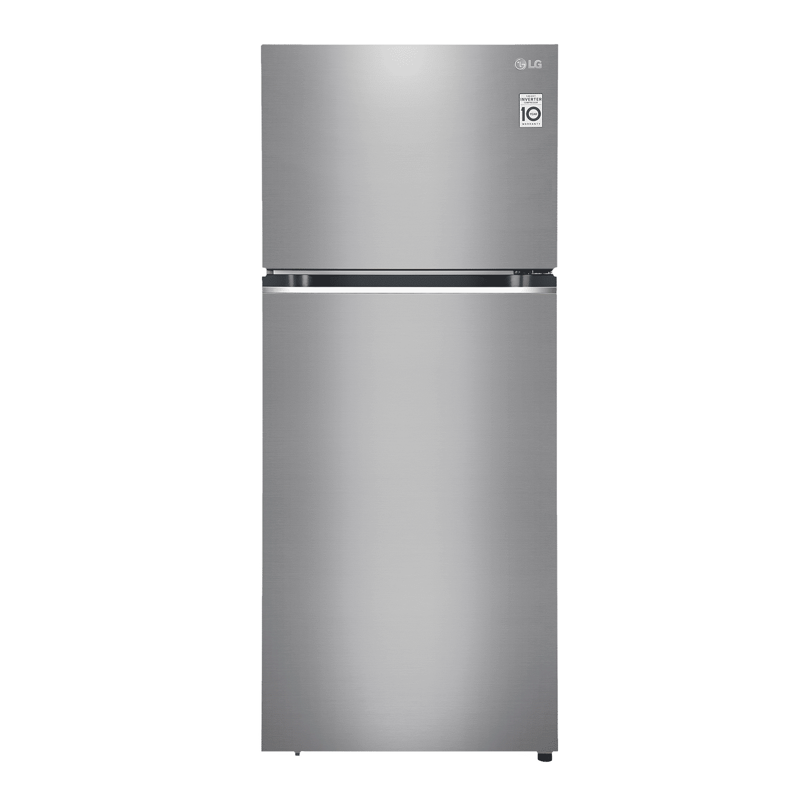 LG 398 Litres 2 Star Frost Free Double Door Convertible Refrigerator with Smart Diagnosis (GL-S422SDSY.DDSZEB, Dazzle Steel)_1