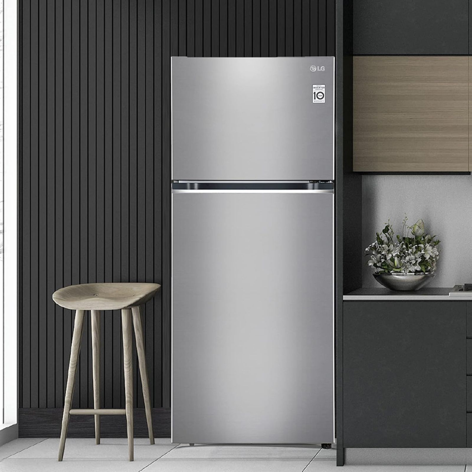 LG 398 Litres 2 Star Frost Free Double Door Convertible Refrigerator with Smart Diagnosis (GL-S422SDSY.DDSZEB, Dazzle Steel)_7