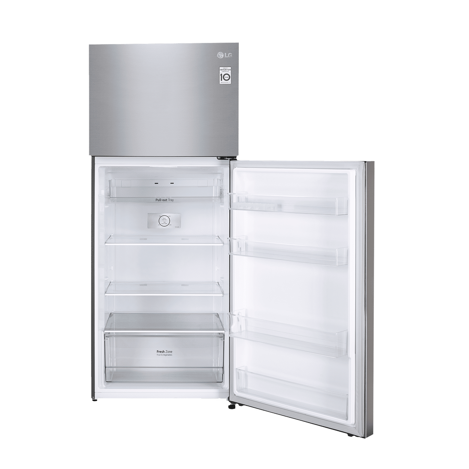 LG 423 Litres 2 Star Frost Free Double Door Refrigerator with Anti-Bacterial Gasket (GL-N422SDSY.DDSZEB, Dazzle Steel)_14