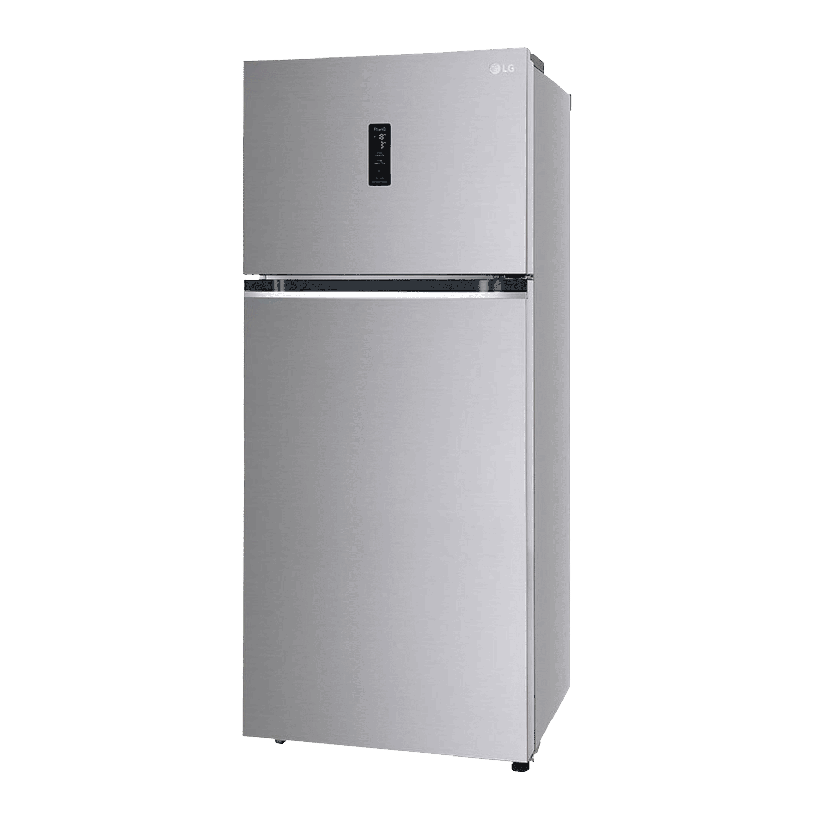 LG 408 Litres 3 Star Frost Free Double Door Smart Wi-Fi Enabled Refrigerator with Multi Air Flow System (GL-T412VPZX.DPZZEB, Shiny Steel)_4