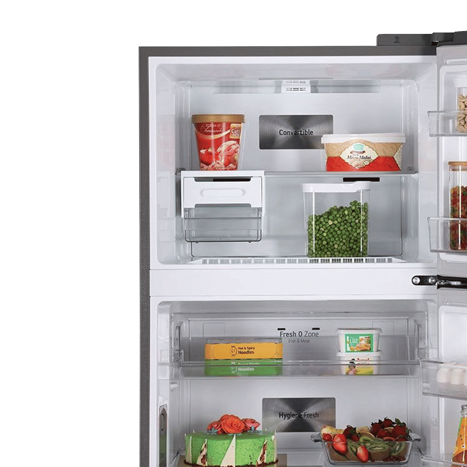 LG 408 Litres 3 Star Frost Free Double Door Smart Wi-Fi Enabled Refrigerator with Multi Air Flow System (GL-T412VPZX.DPZZEB, Shiny Steel)_7