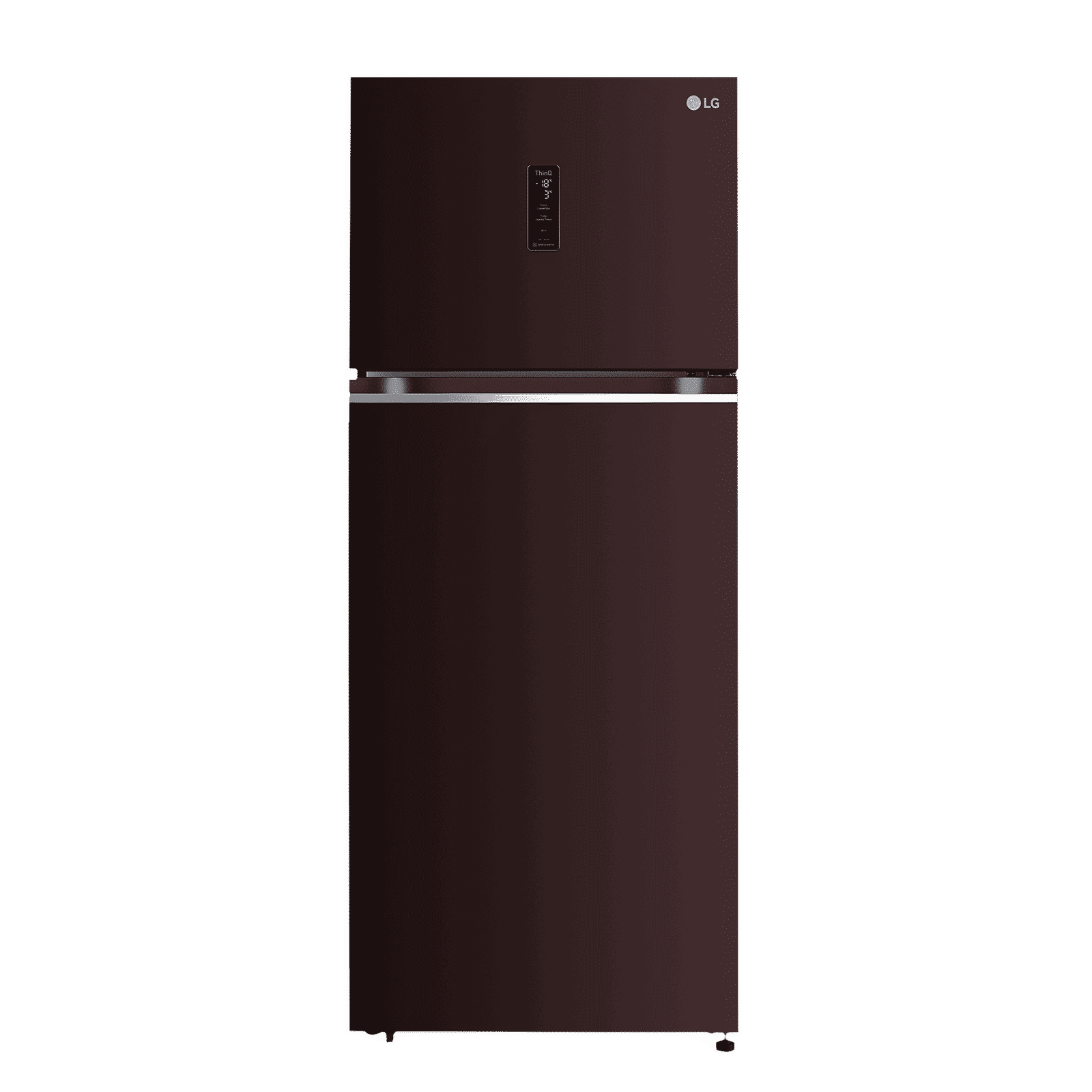 LG 380 Litres 3 Star Frost Free Double Door Smart Wi-Fi Enabled Refrigerator with Smart Diagnosis (GL-T412VRSX.DRSZEB, Russet Sheen)_1