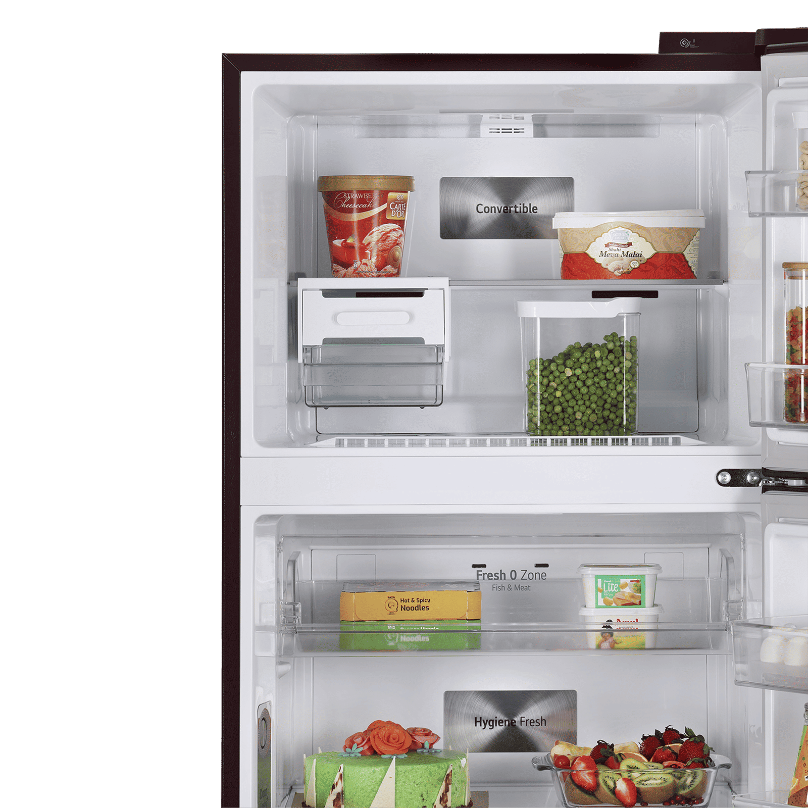 LG 380 Litres 3 Star Frost Free Double Door Smart Wi-Fi Enabled Refrigerator with Smart Diagnosis (GL-T412VRSX.DRSZEB, Russet Sheen)_7
