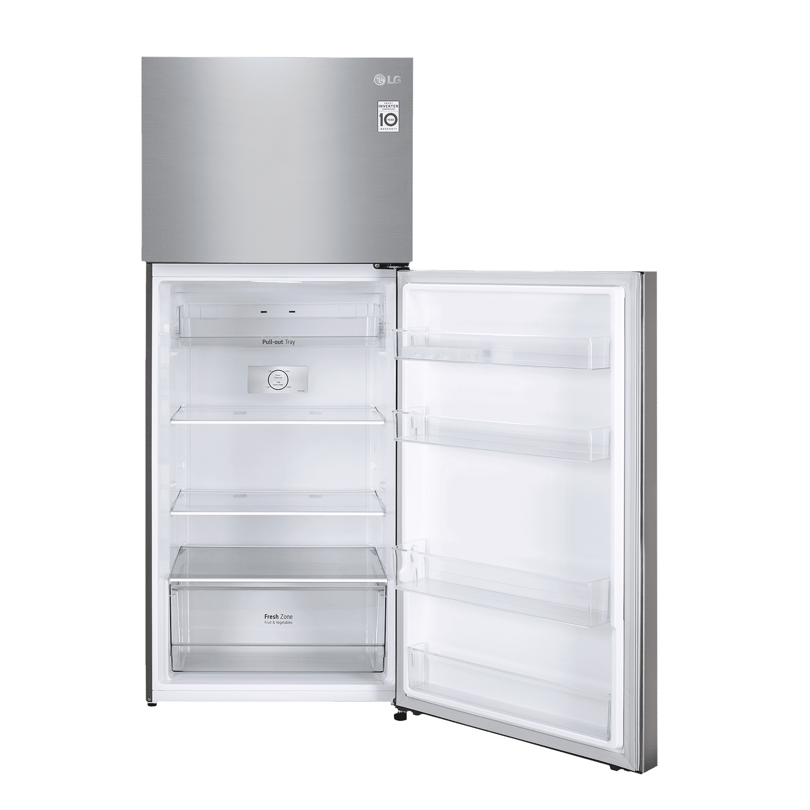 LG 380 Litres 2 Star Frost Free Double Door Convertible Refrigerator with Smart Diagnosis (GL-S412SPZY.DPZZEB, Shiny Steel)_14