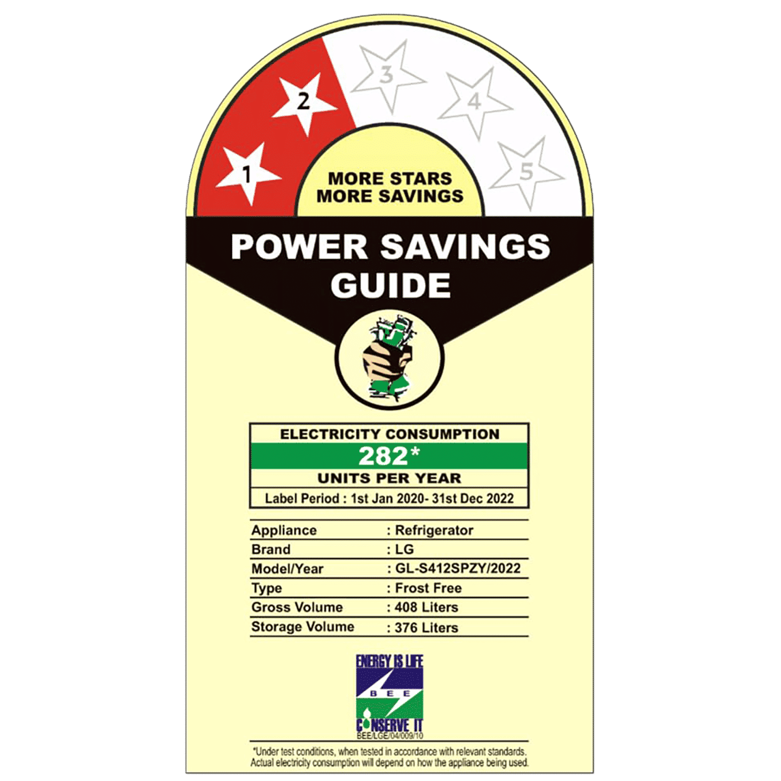 LG 380 Litres 2 Star Frost Free Double Door Convertible Refrigerator with Smart Diagnosis (GL-S412SPZY.DPZZEB, Shiny Steel)_7