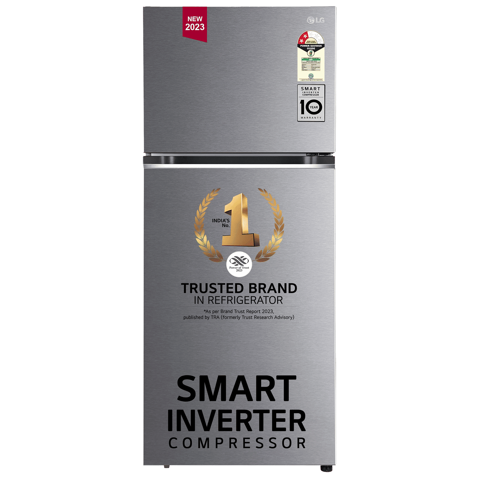 LG 380 Litres 2 Star Frost Free Double Door Refrigerator with Smart Diagnosis (GL-N412SDSY, Dazzle Steel) LG 380 Litres 2 Star Frost Free Double Door Refrigerator with Smart Diagnosis (GL-N412SDSY, Dazzle Steel)_1