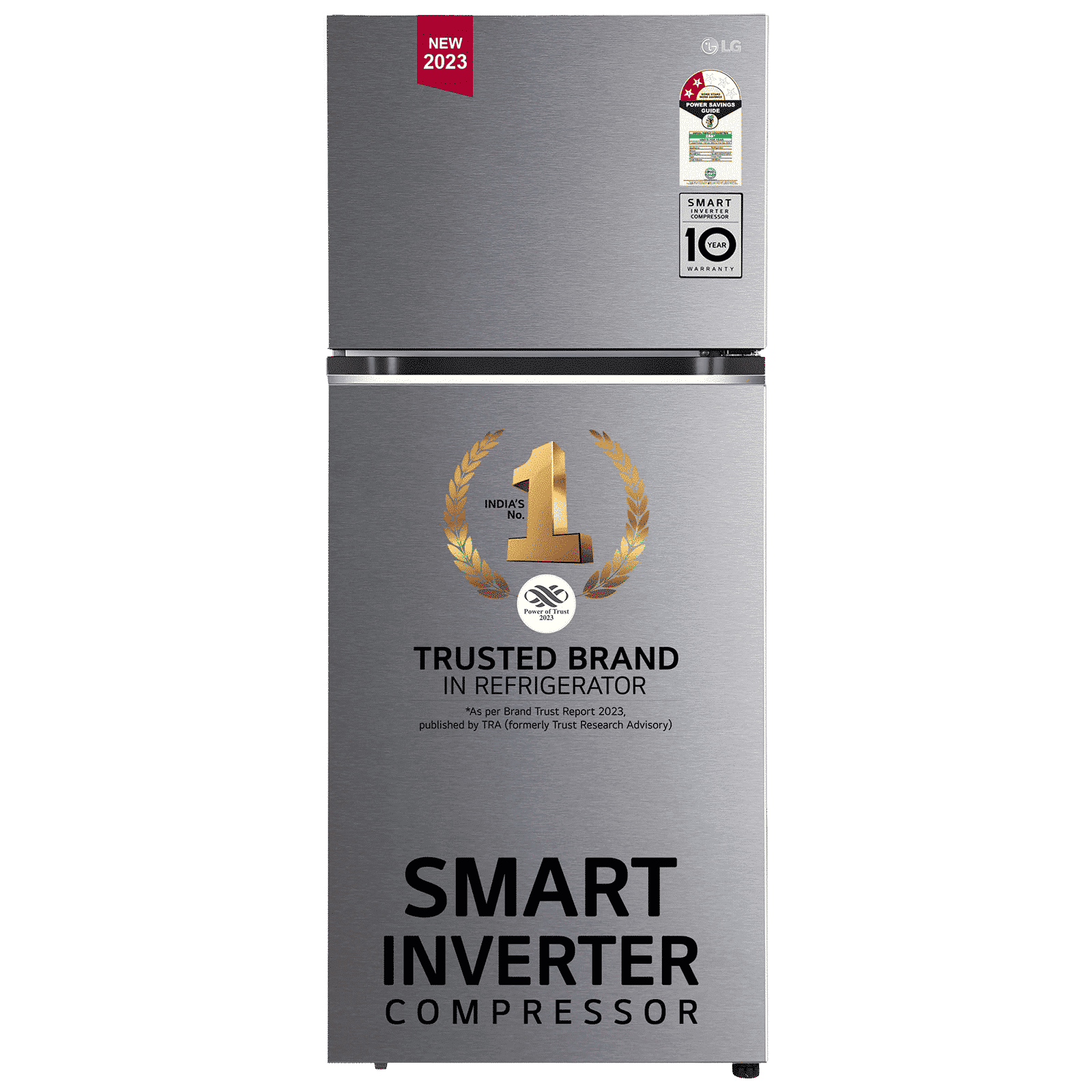 LG 380 Litres 2 Star Frost Free Double Door Refrigerator with Smart Diagnosis (GL-N412SDSY, Dazzle Steel) LG 380 Litres 2 Star Frost Free Double Door Refrigerator with Smart Diagnosis (GL-N412SDSY, Dazzle Steel)_1