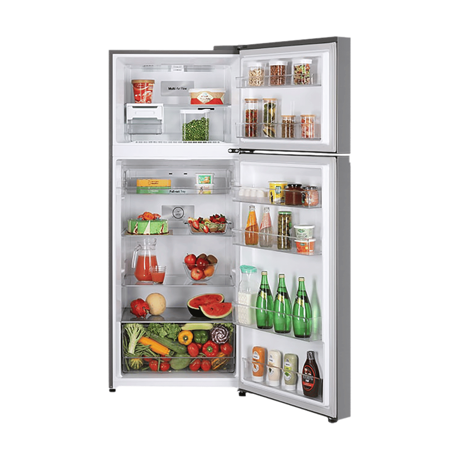 LG 380 Litres 2 Star Frost Free Double Door Refrigerator with Smart Diagnosis (GL-N412SDSY, Dazzle Steel) LG 380 Litres 2 Star Frost Free Double Door Refrigerator with Smart Diagnosis (GL-N412SDSY, Dazzle Steel)_5