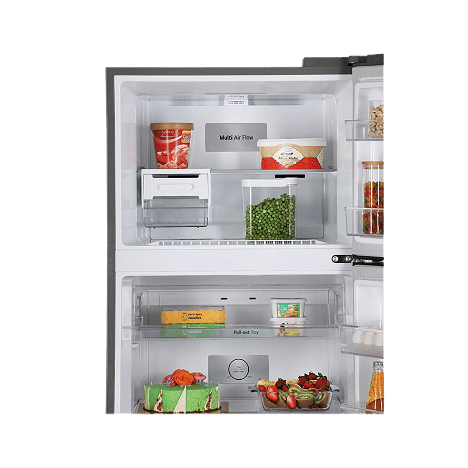 LG 380 Litres 2 Star Frost Free Double Door Refrigerator with Smart Diagnosis (GL-N412SDSY, Dazzle Steel) LG 380 Litres 2 Star Frost Free Double Door Refrigerator with Smart Diagnosis (GL-N412SDSY, Dazzle Steel)_7