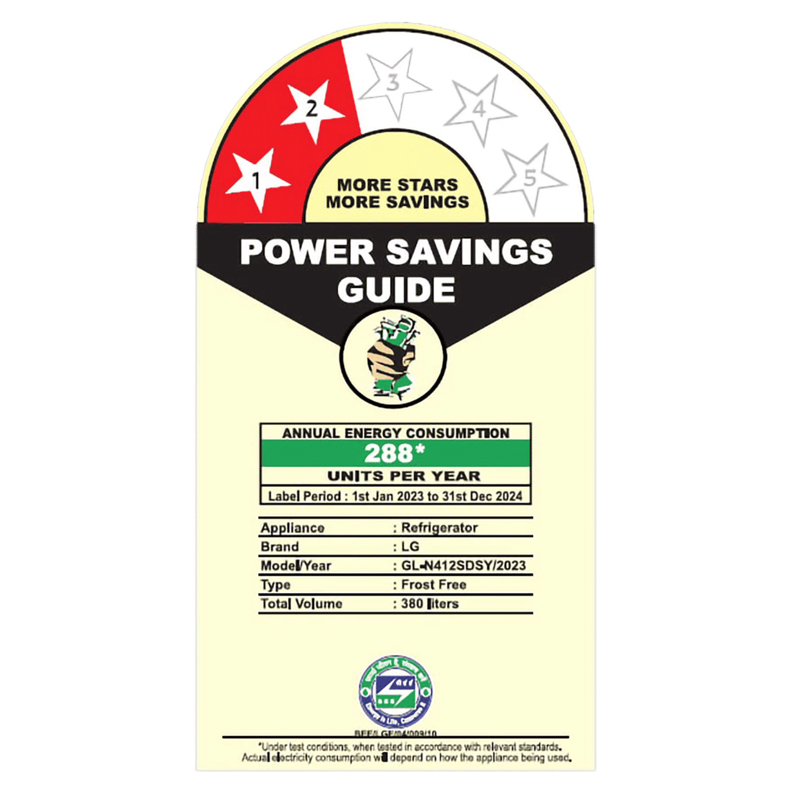 LG 380 Litres 2 Star Frost Free Double Door Refrigerator with Smart Diagnosis (GL-N412SDSY, Dazzle Steel) LG 380 Litres 2 Star Frost Free Double Door Refrigerator with Smart Diagnosis (GL-N412SDSY, Dazzle Steel)_9