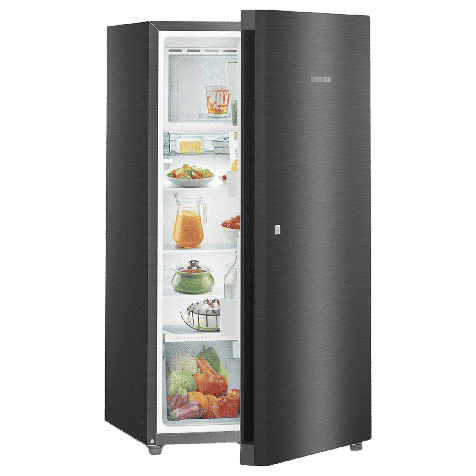 LIEBHERR 220 Litres 3 Star Direct Cool Single Door Refrigerator with Stabilizer Free Operation (DBS 2230, Black Steel)_9