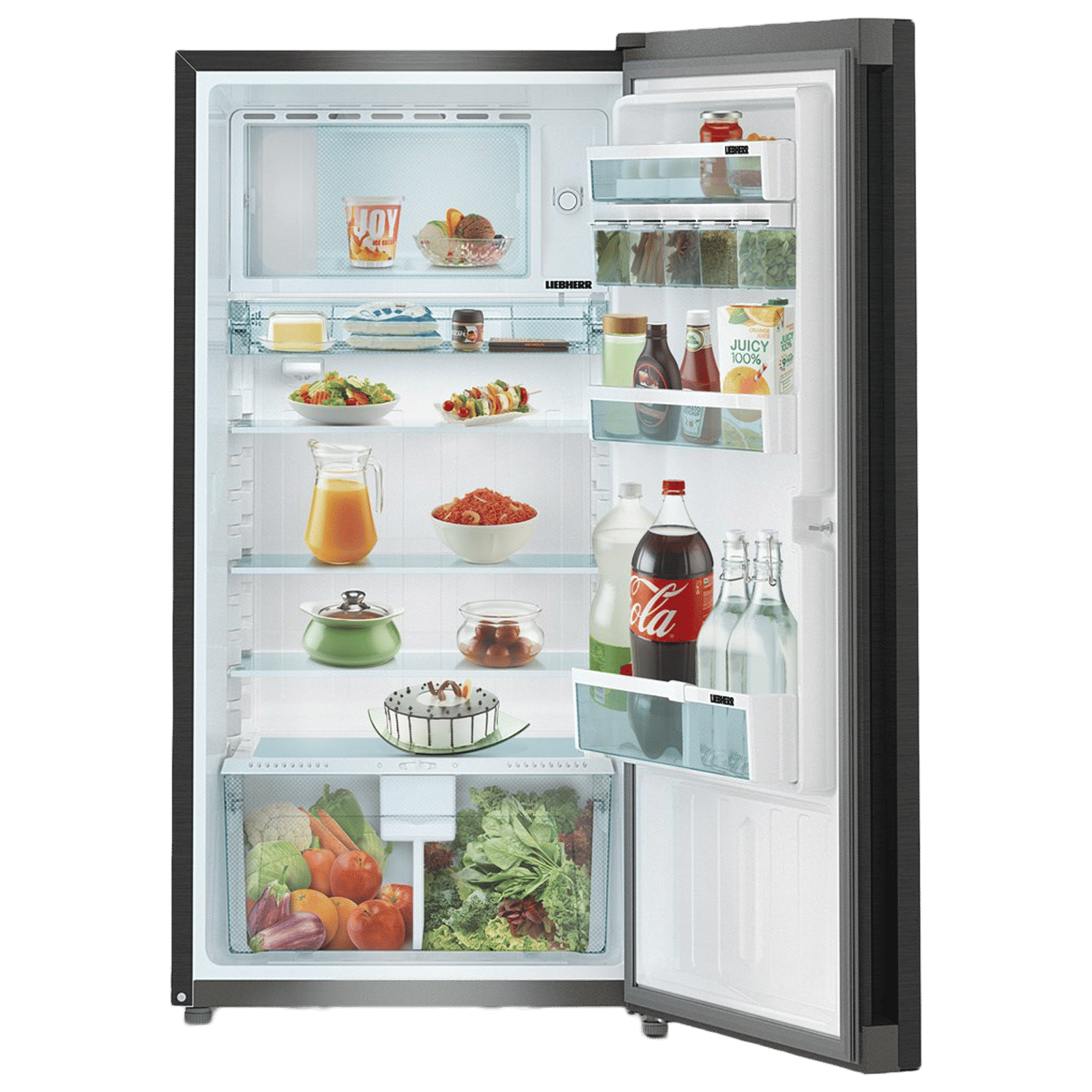 LIEBHERR 220 Litres 3 Star Direct Cool Single Door Refrigerator with Stabilizer Free Operation (DBS 2230, Black Steel)_3