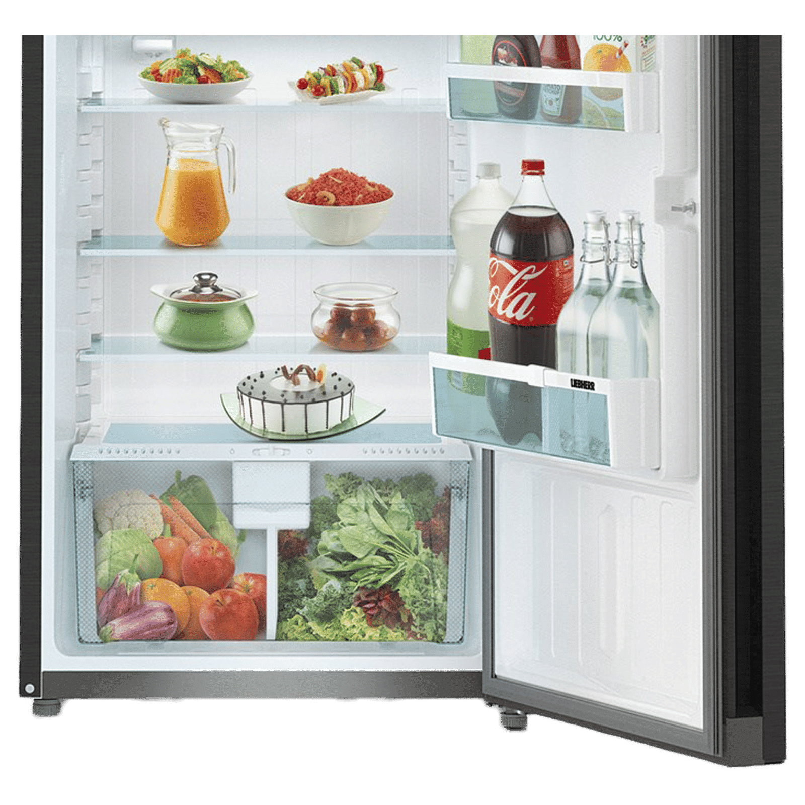 LIEBHERR 220 Litres 3 Star Direct Cool Single Door Refrigerator with Stabilizer Free Operation (DBS 2230, Black Steel)_5