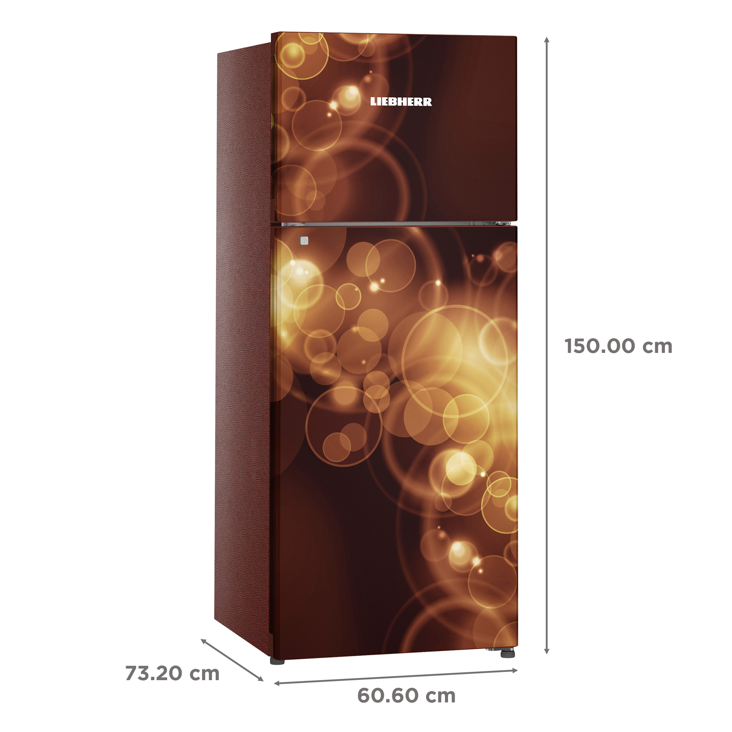 LIEBHERR 265 Litres 3 Star Frost Free Double Door Refrigerator with Central Power Cooling (TCBB 2640, Brown Bubble)_3