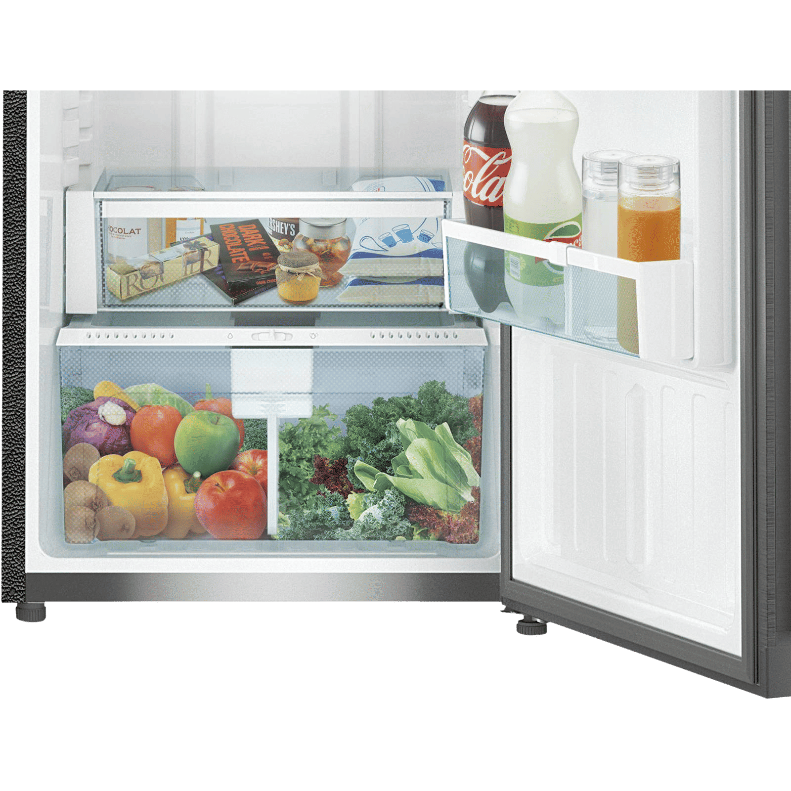 LIEBHERR 265 Litres 3 Star Frost Free Double Door Refrigerator with Central Power Cooling (TCSL 2640, Edelstahllook)_8