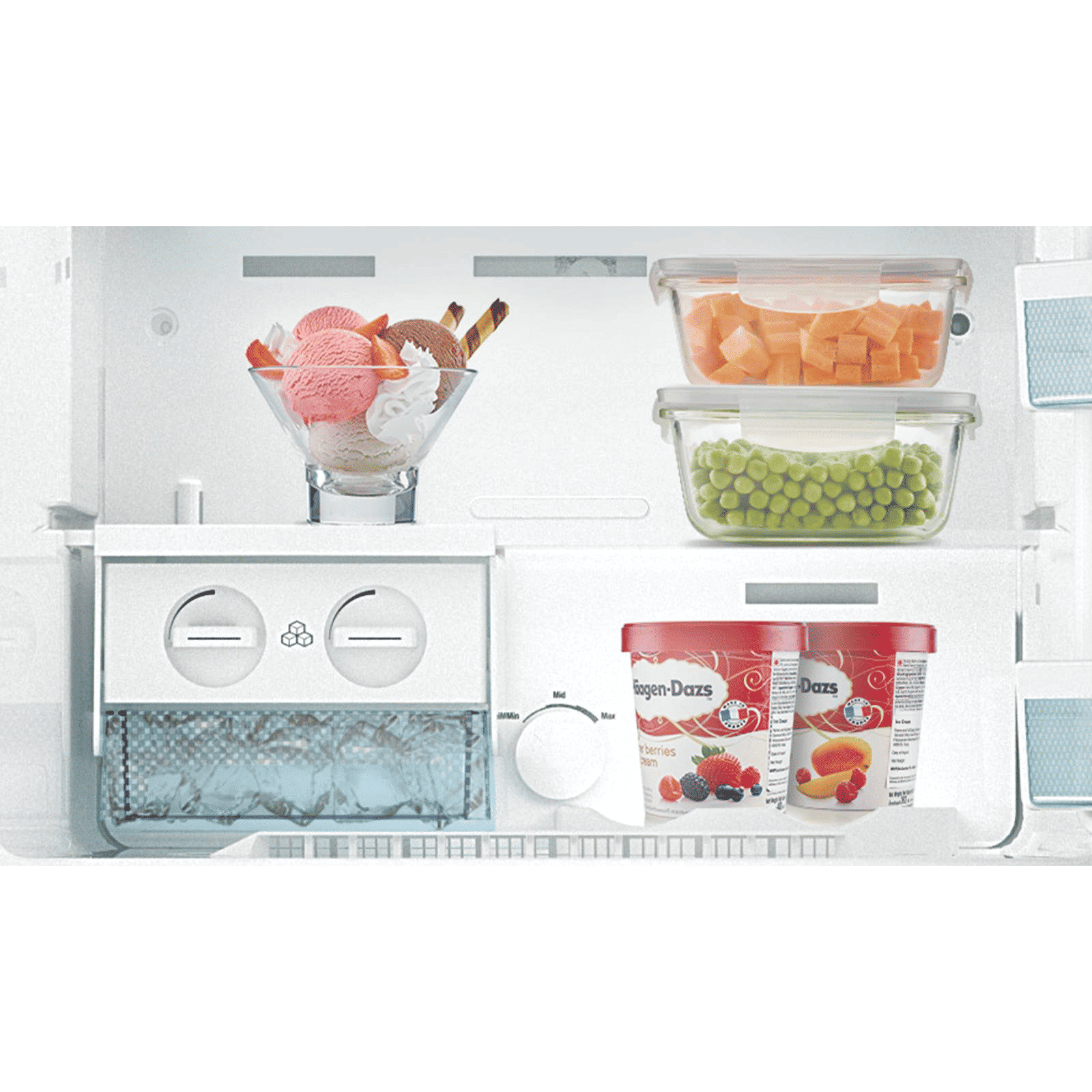 LIEBHERR 265 Litres 3 Star Frost Free Double Door Refrigerator with Central Power Cooling (TCSL 2640, Edelstahllook)_9