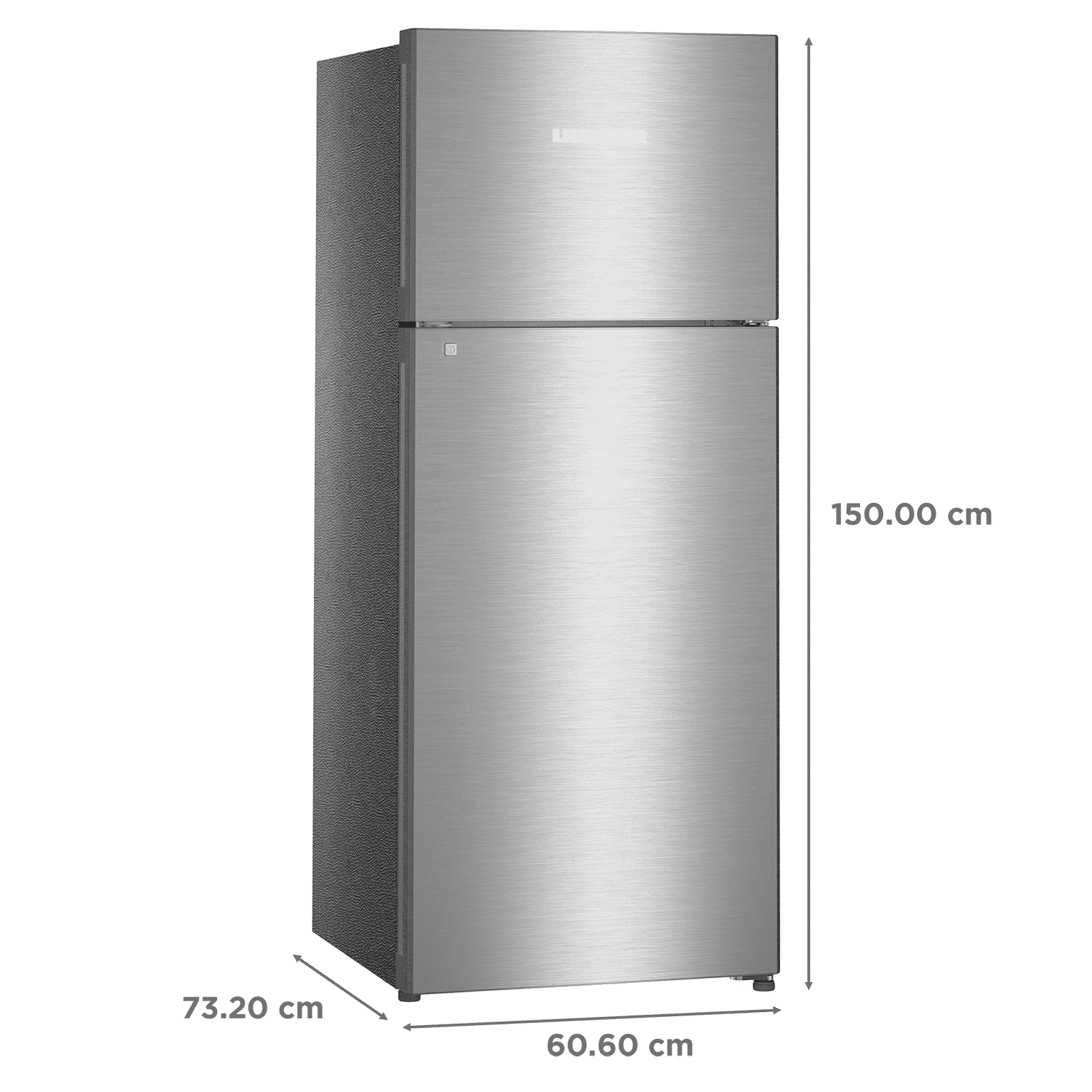 LIEBHERR 265 Litres 3 Star Frost Free Double Door Refrigerator with Central Power Cooling (TCSL 2640, Edelstahllook)_3