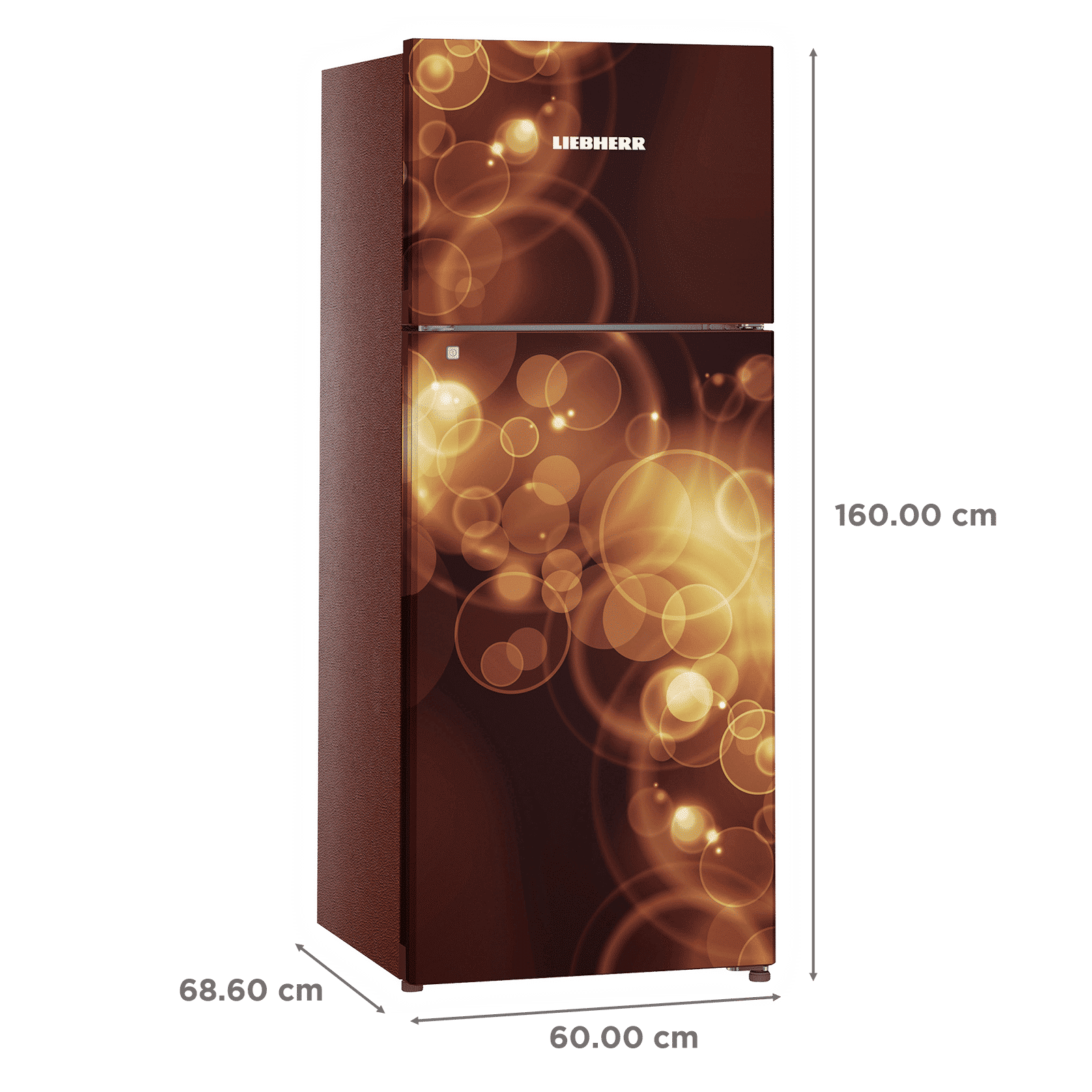 LIEBHERR 290 Litres 2 Star Frost Free Double Door Refrigerator with Forced Air Cooling (TCBB 2940, Brown Bubble) LIEBHERR 290 Litres 2 Star Frost Free Double Door Refrigerator with Forced Air Cooling (TCBB 2940, Brown Bubble)_3