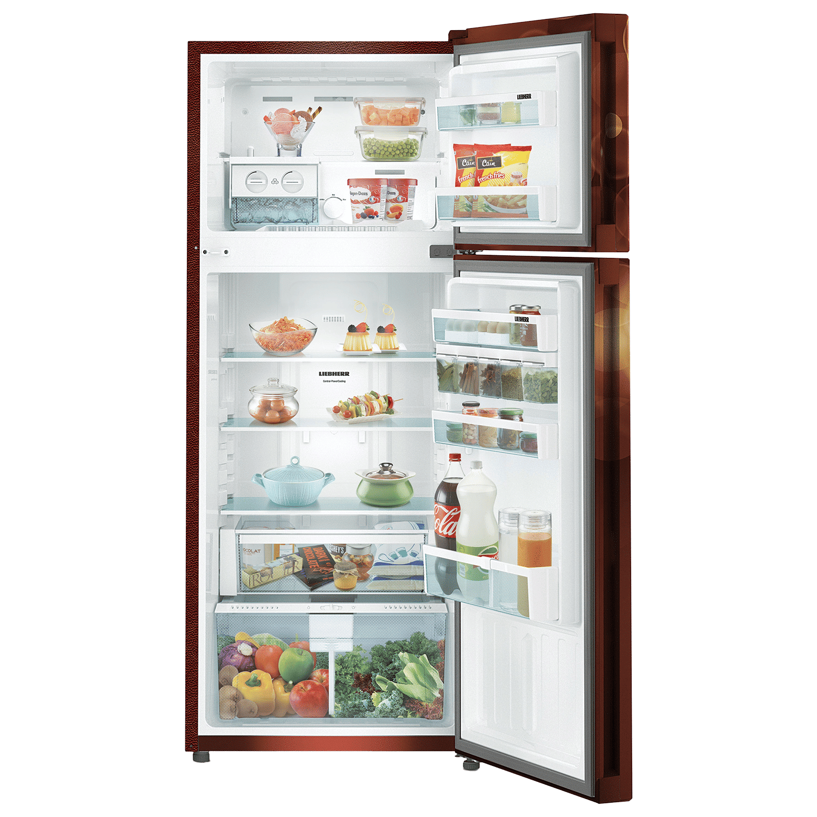 LIEBHERR 290 Litres 2 Star Frost Free Double Door Refrigerator with Forced Air Cooling (TCBB 2940, Brown Bubble) LIEBHERR 290 Litres 2 Star Frost Free Double Door Refrigerator with Forced Air Cooling (TCBB 2940, Brown Bubble)_5