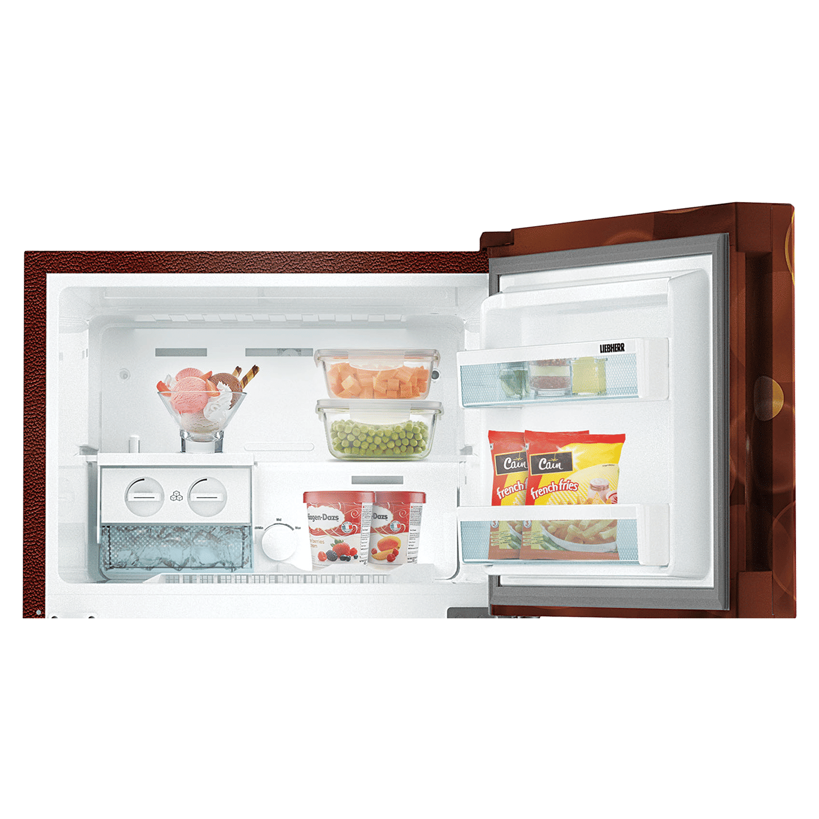 LIEBHERR 290 Litres 2 Star Frost Free Double Door Refrigerator with Forced Air Cooling (TCBB 2940, Brown Bubble) LIEBHERR 290 Litres 2 Star Frost Free Double Door Refrigerator with Forced Air Cooling (TCBB 2940, Brown Bubble)_8