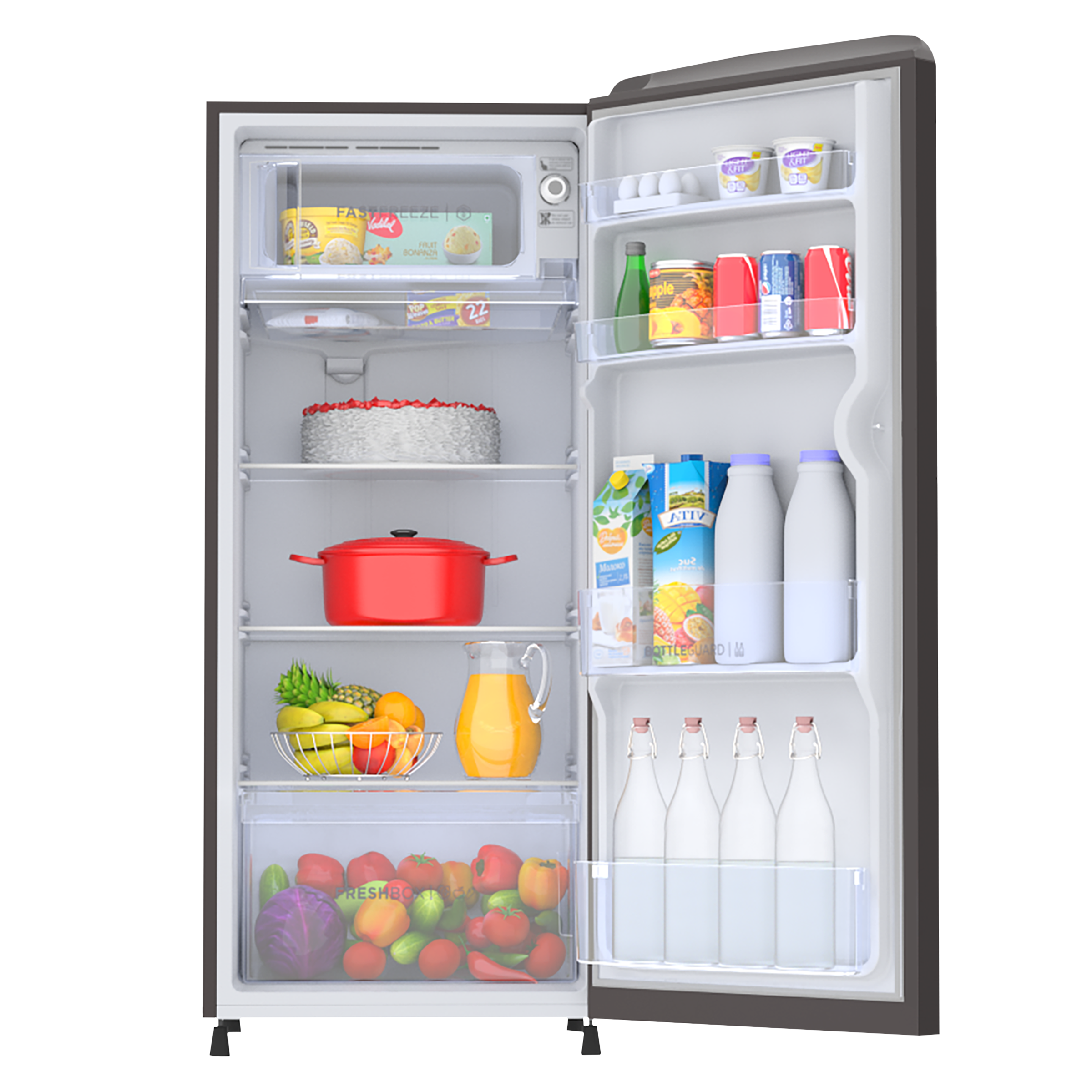 Haier 192 Litres 3 Star Direct Cool Single Door Refrigerator with Diamond Edge Freezing Technology (HRD-1923BMS-E, Moon Silver)_10