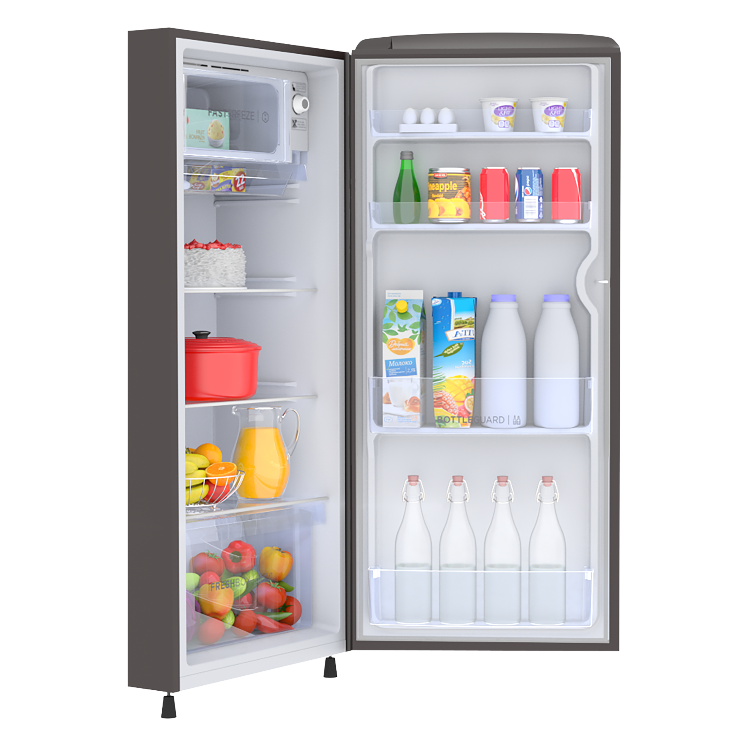 Haier 192 Litres 3 Star Direct Cool Single Door Refrigerator with Diamond Edge Freezing Technology (HRD-1923BMS-E, Moon Silver)_5