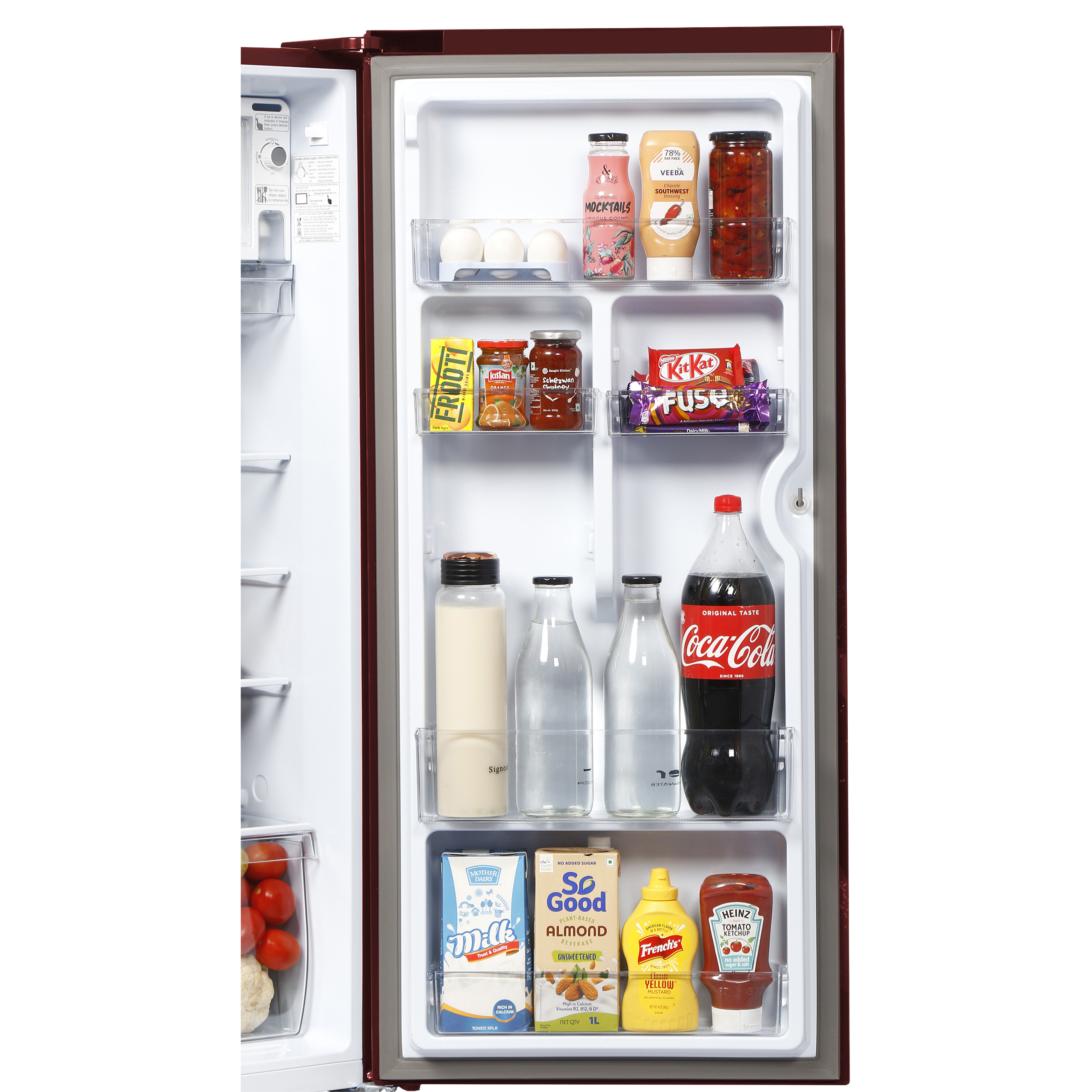 Haier 195 Litres 3 Star Direct Cool Single Door Refrigerator with Multi Air Flow System (HRD-1953CPRA-E, Red Arum)_10