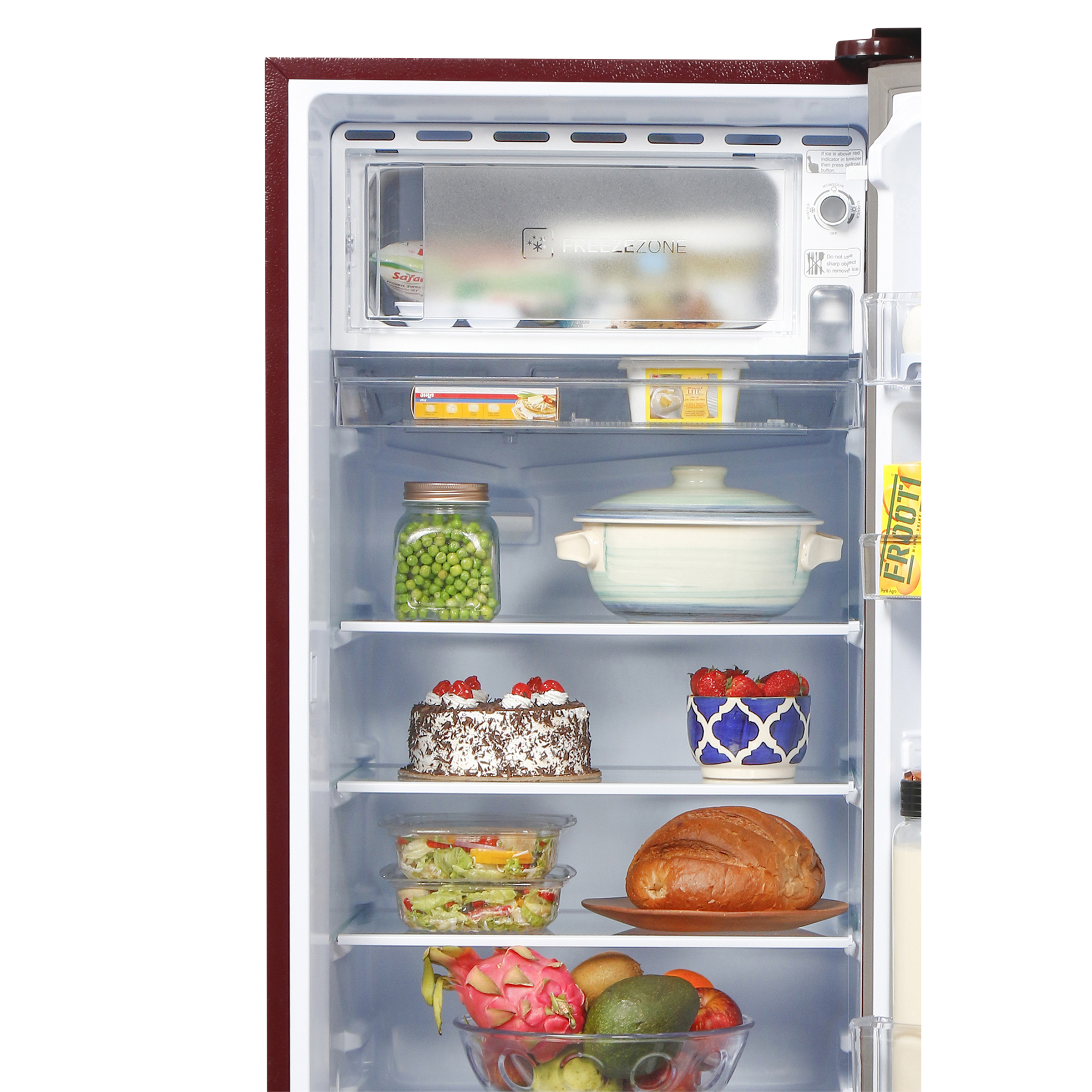 Haier 195 Litres 3 Star Direct Cool Single Door Refrigerator with Multi Air Flow System (HRD-1953CPRA-E, Red Arum)_12