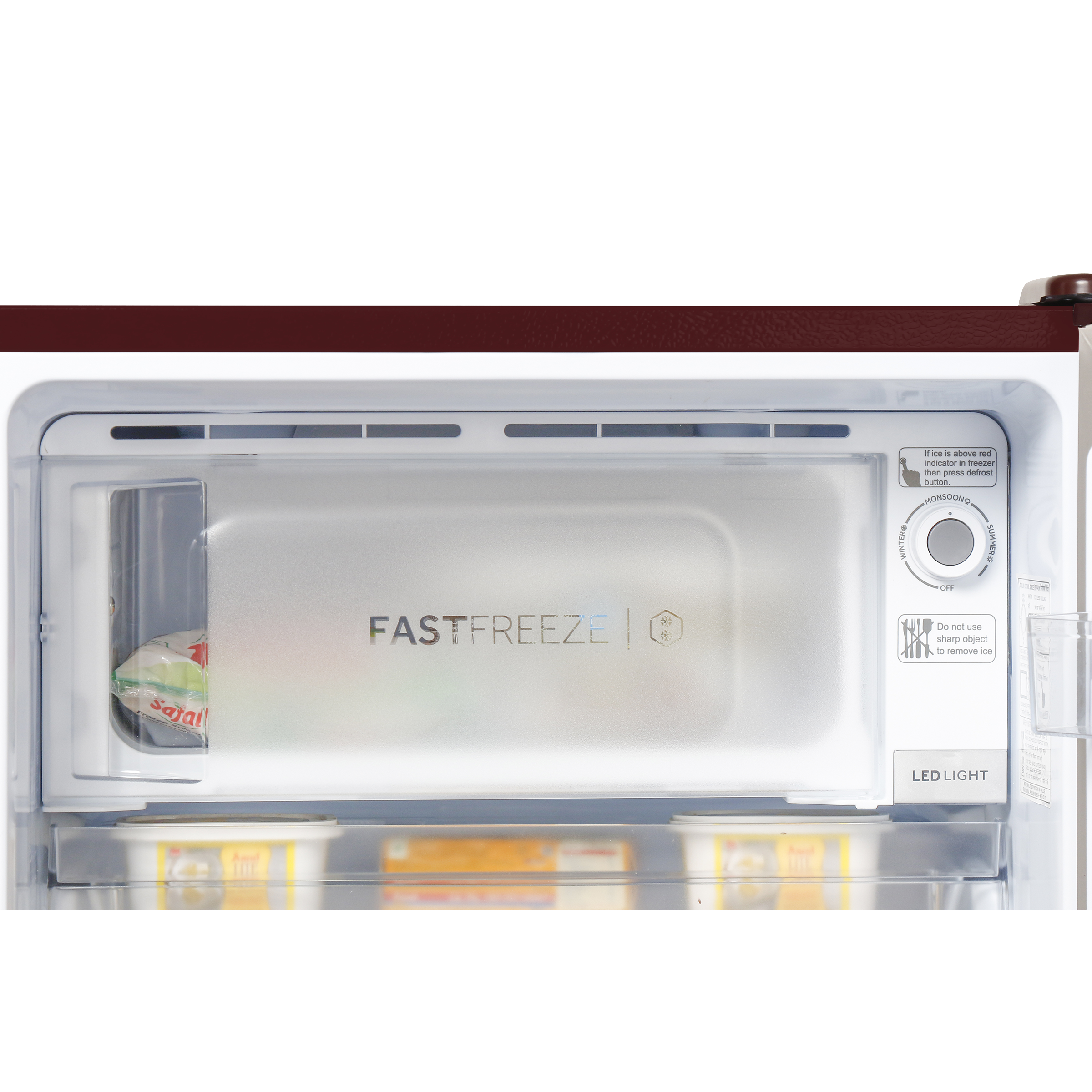 Haier 195 Litres 3 Star Direct Cool Single Door Refrigerator with Multi Air Flow System (HRD-1953CPRA-E, Red Arum)_13