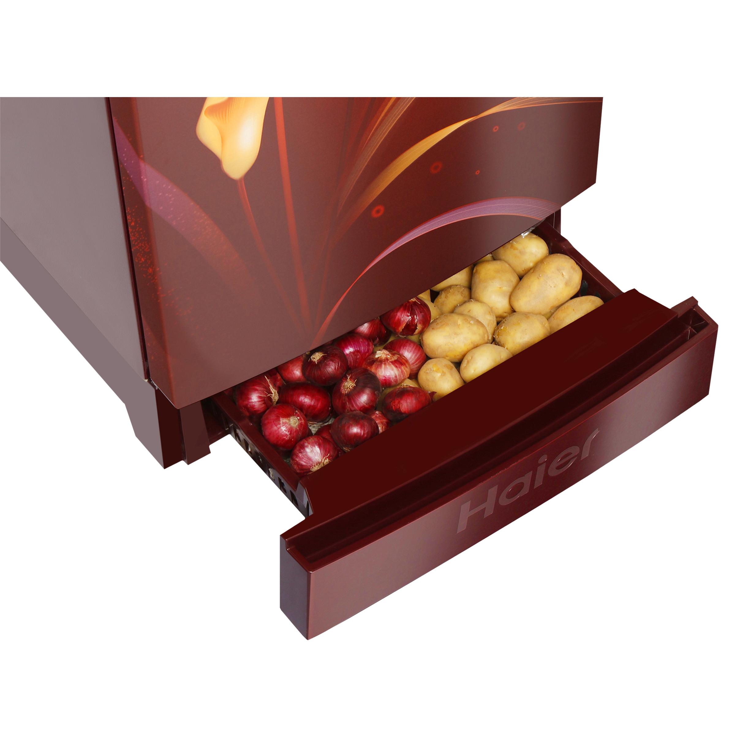 Haier 195 Litres 3 Star Direct Cool Single Door Refrigerator with Multi Air Flow System (HRD-1953CPRA-E, Red Arum)_17