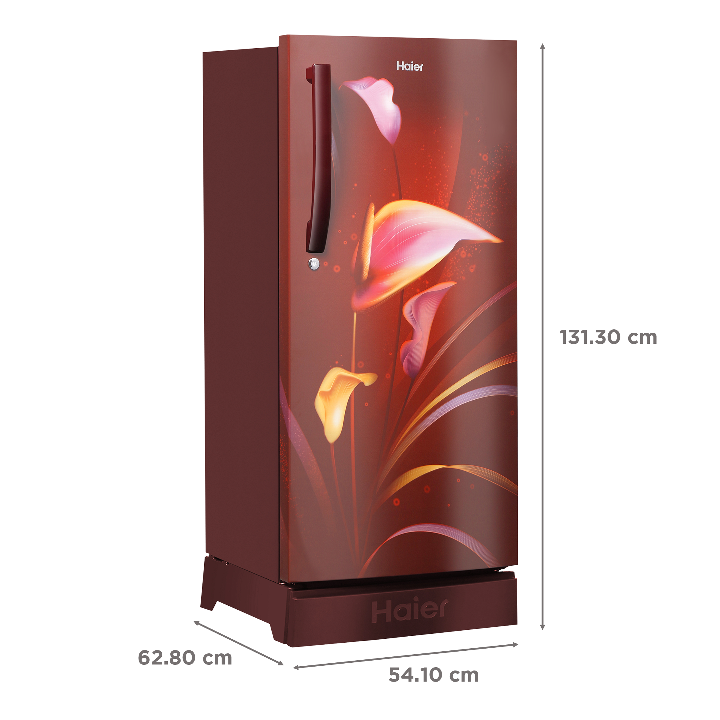 Haier 195 Litres 3 Star Direct Cool Single Door Refrigerator with Multi Air Flow System (HRD-1953CPRA-E, Red Arum)_3