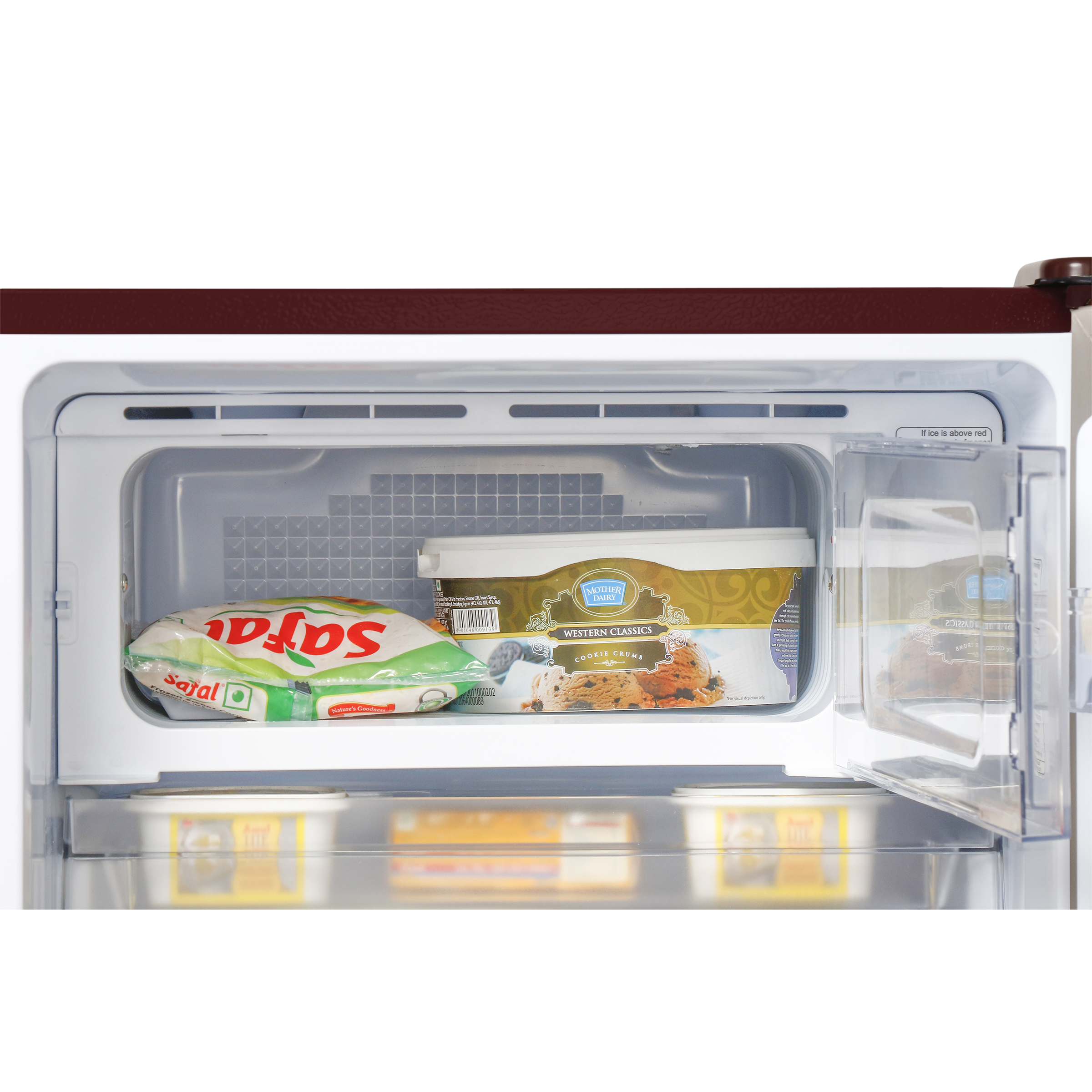 Haier 195 Litres 3 Star Direct Cool Single Door Refrigerator with Multi Air Flow System (HRD-1953CPRA-E, Red Arum)_8