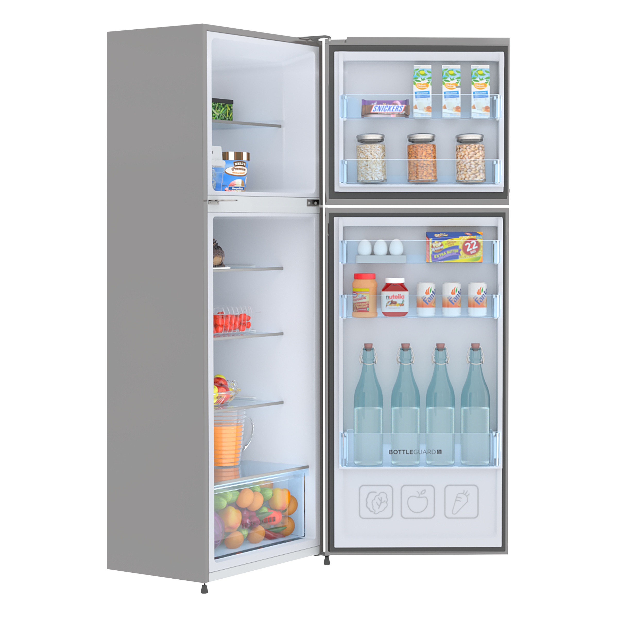 Haier 240 Litres 3 Star Frost Free Double Door Convertible Refrigerator with Multi Air Flow System (HRF-2784CIS-E, Inox Steel)_8