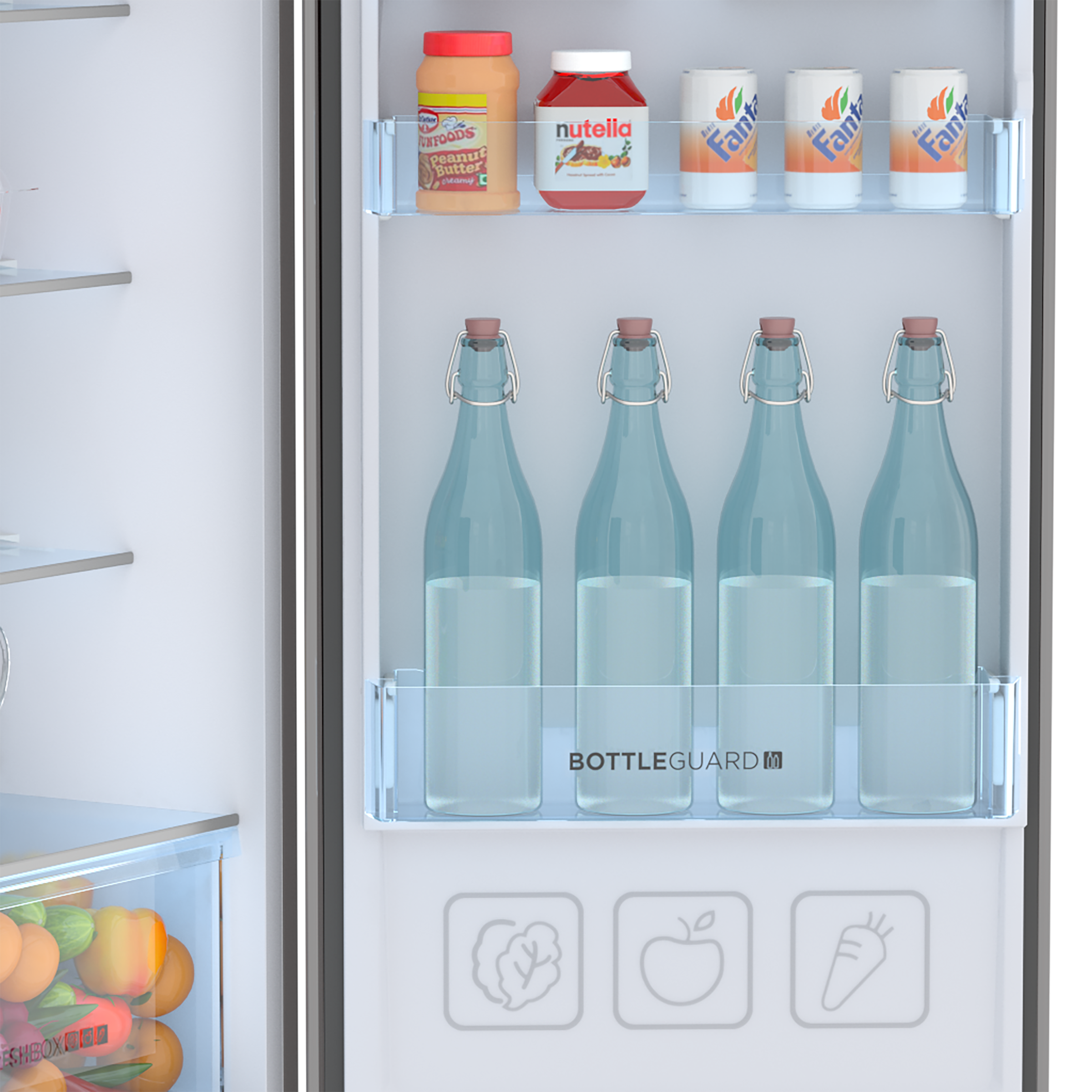 Haier 240 Litres 3 Star Frost Free Double Door Convertible Refrigerator with Multi Air Flow System (HRF-2784CIS-E, Inox Steel)_11