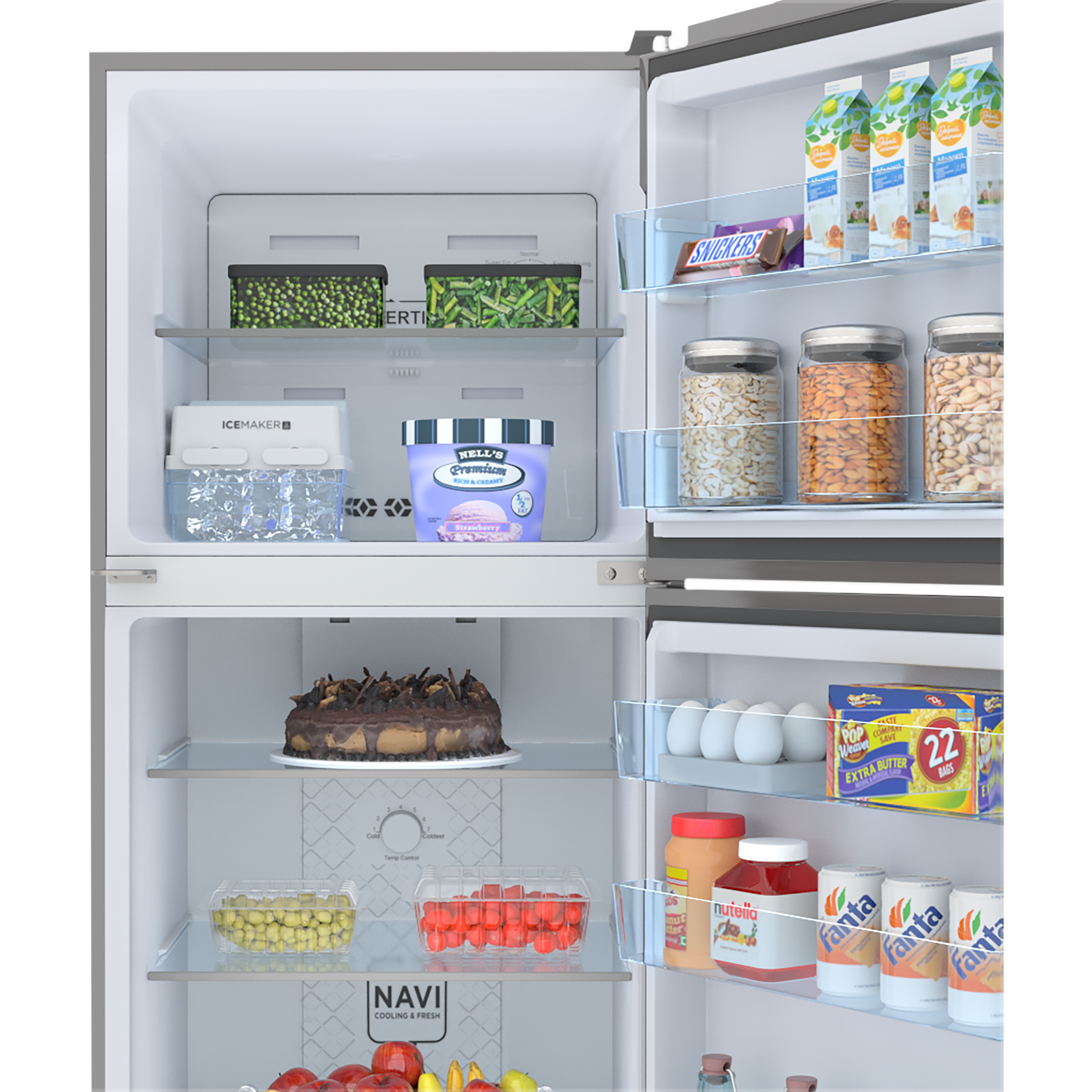 Haier 240 Litres 3 Star Frost Free Double Door Convertible Refrigerator with Multi Air Flow System (HRF-2784CIS-E, Inox Steel)_7