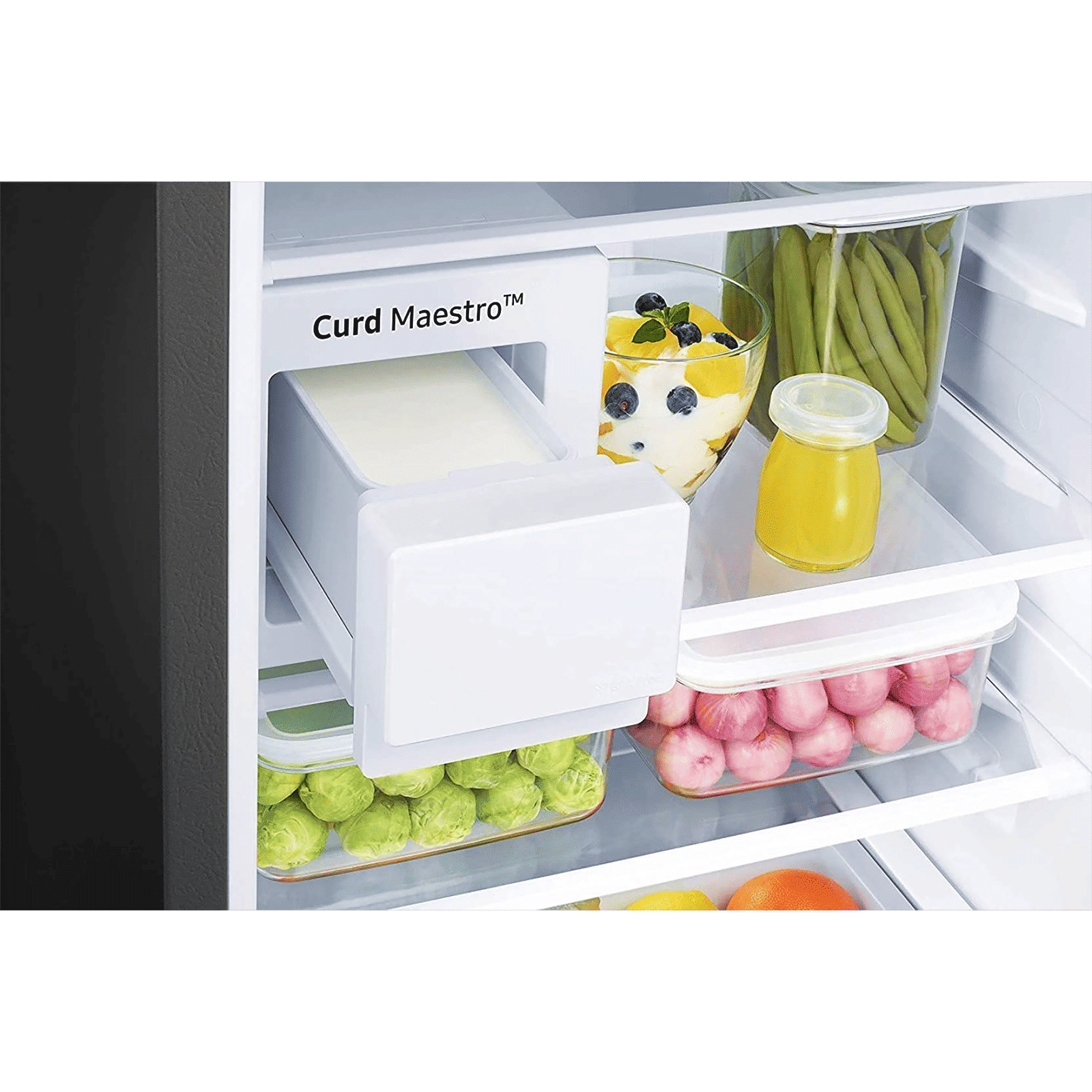 SAMSUNG 336 Litres 2 Star Frost Free Double Door Convertible Refrigerator with Curd Maestro (RT37A4632S9/HL, Refined Inox)_11