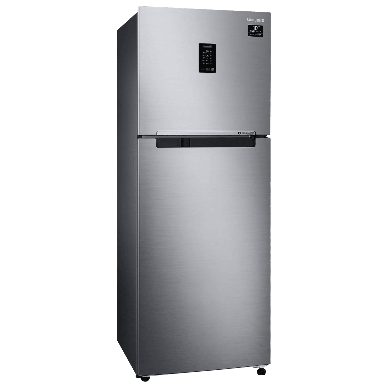 SAMSUNG 336 Litres 2 Star Frost Free Double Door Convertible Refrigerator with Curd Maestro (RT37A4632S9/HL, Refined Inox)_4